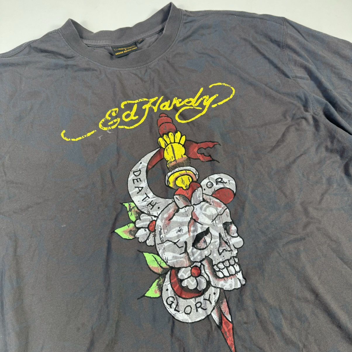 Ed Hardy vintage 90s ed hardy tshirt big logo skeleton y2k Size US XL / EU 56 / 4 - 4 Thumbnail