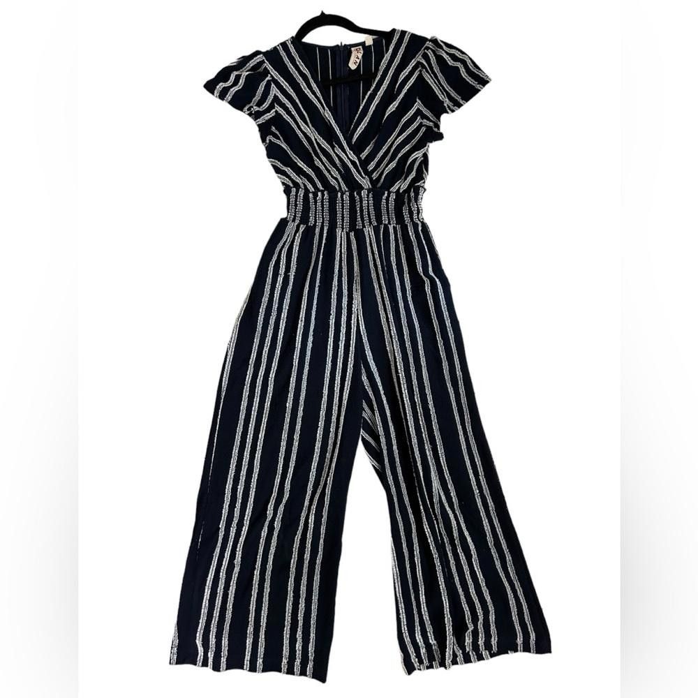 Designer Anthropologie l Dolan Striped Jumpsuit XSP Size 26" / US 2 / IT 38 - 2 Thumbnail