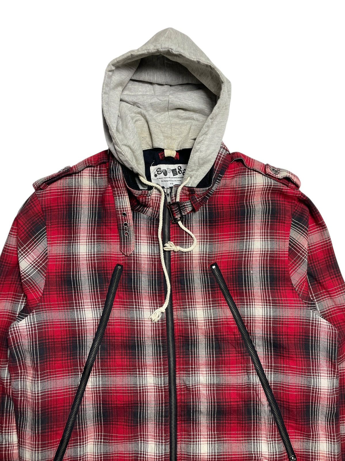 BUFFALO BOBS 2000’s Soves - L.G.B Style Plaid Hooded Jacket Size US XL / EU 56 / 4 - 8 Thumbnail