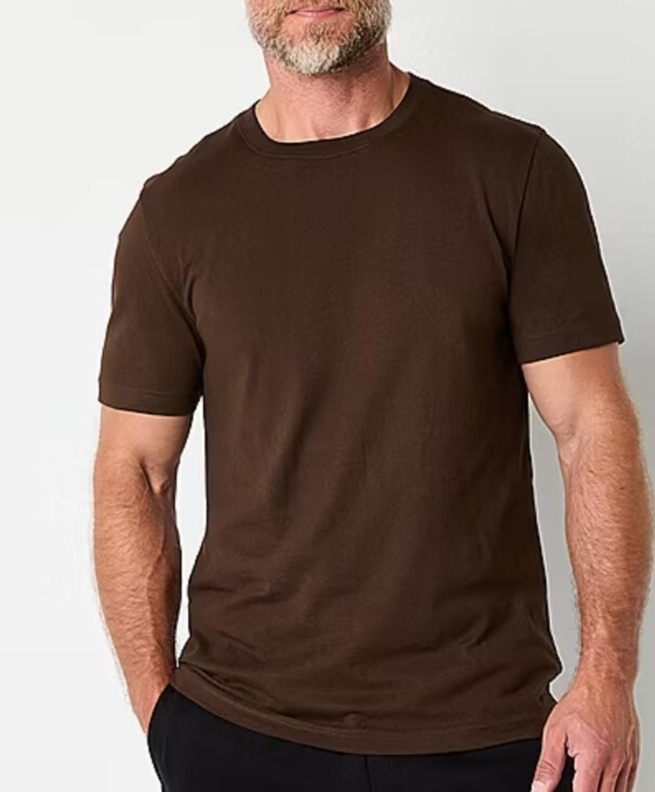 Other Men's Large Brown Crew Neck Short Sleeve T-Shirt Size US L / EU 52-54 / 3 - 4 Thumbnail