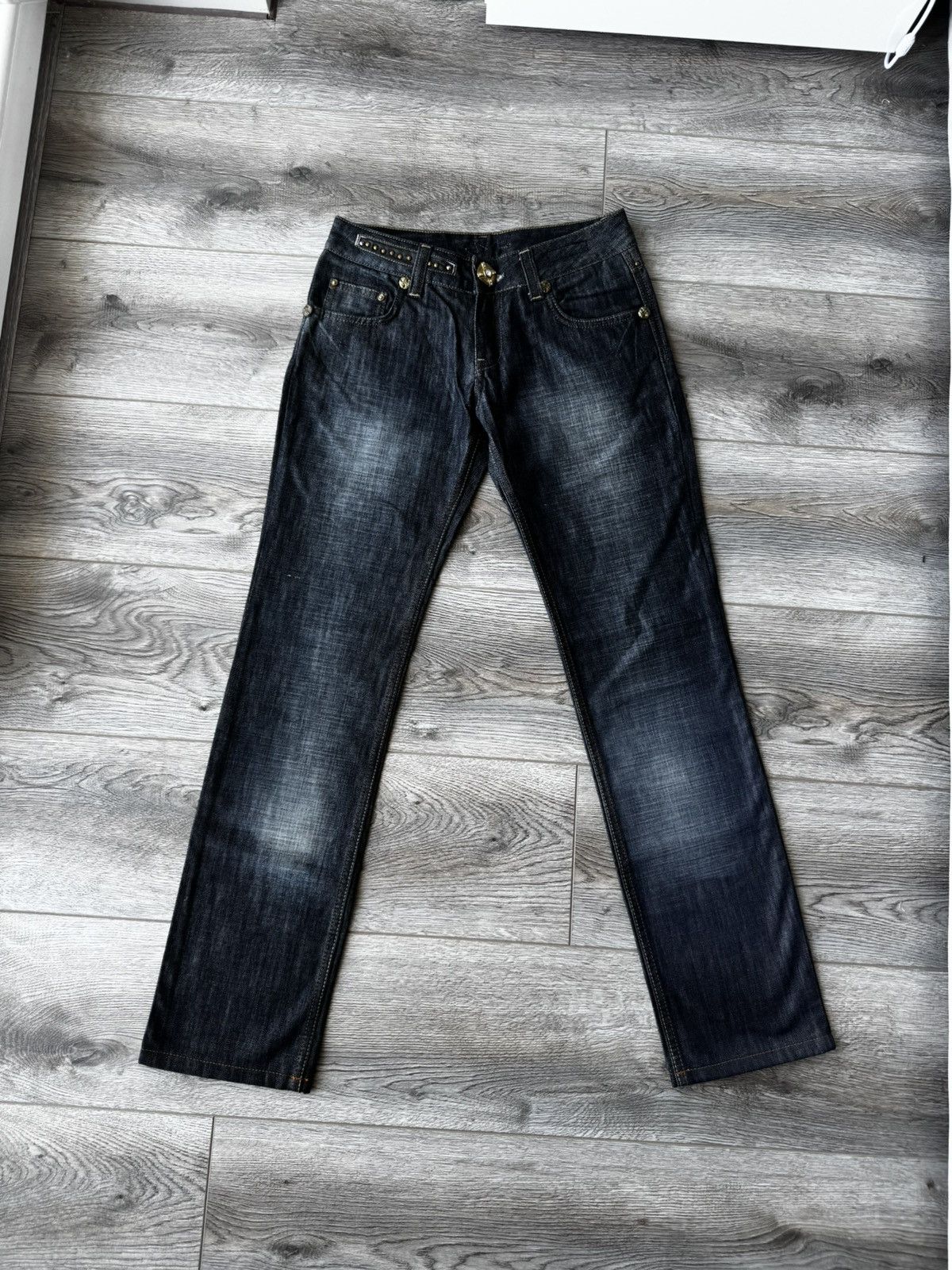 Just Cavalli Vintage Just Cavalli Y2k Dark Blue Women's Jeans Size 26" / US 2 / IT 38 - 5 Thumbnail