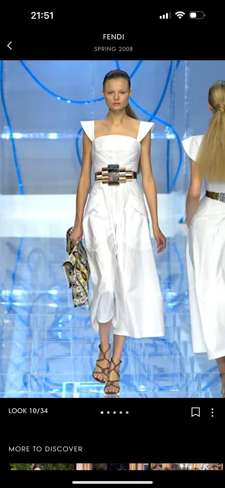 Fendi Rare SS 2008 Fendi Karl Lagerfeld python waisted belt Size ONE SIZE - 2 Thumbnail