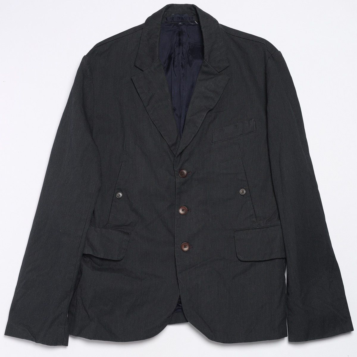 Paul Smith PAUL SMITH Jeans Striped Suit Jacket Blazer Black Men's Size US L / EU 52-54 / 3 - 1 Thumbnail