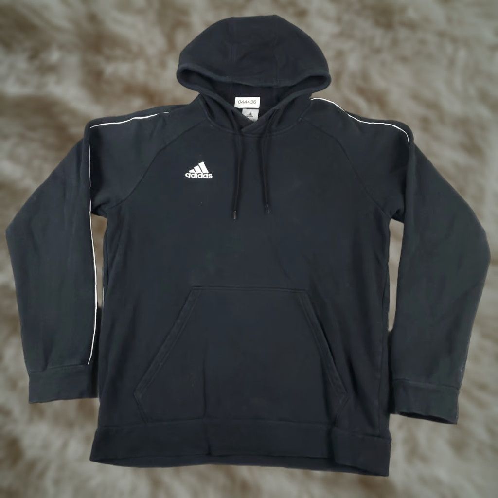 Adidas Adidas Hoodie Mens Large Black Pullover Mock Neck Logo Size US L / EU 52-54 / 3 - 1 Thumbnail