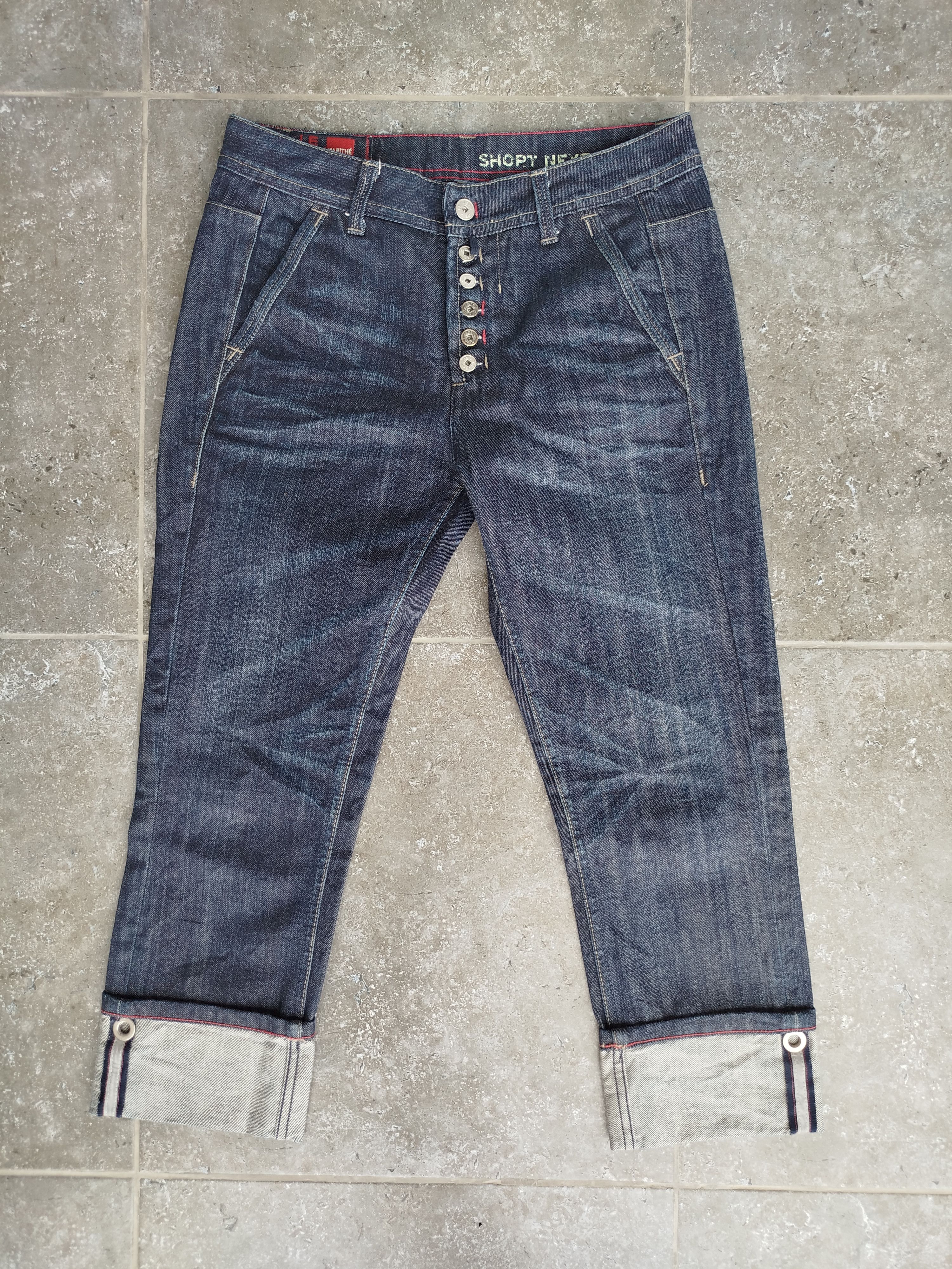 Marithe + Francois Girbaud Jeans Capri Boyfriend Demin Vintage Y2K Size 27/S Size 27" / US 4 / IT 40 - 2 Thumbnail