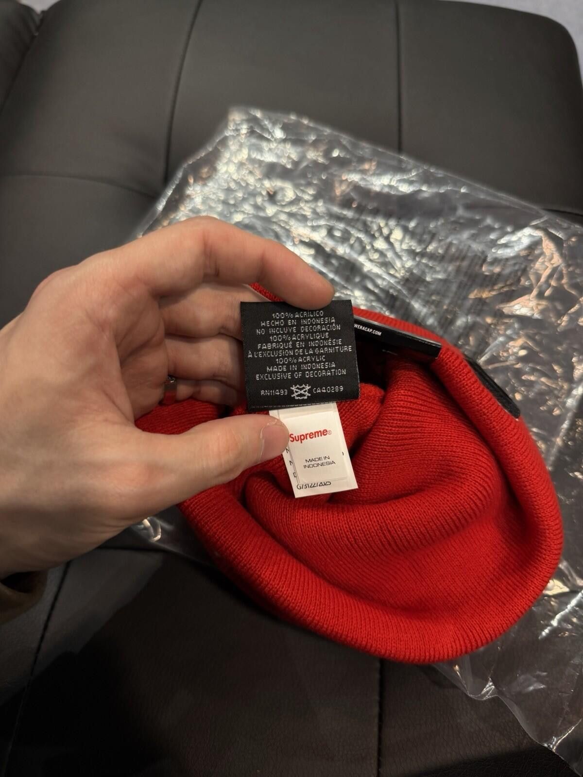 Supreme Supreme New Era Devil S Logo Beanie - Red - Brand New Size ONE SIZE - 7 Thumbnail