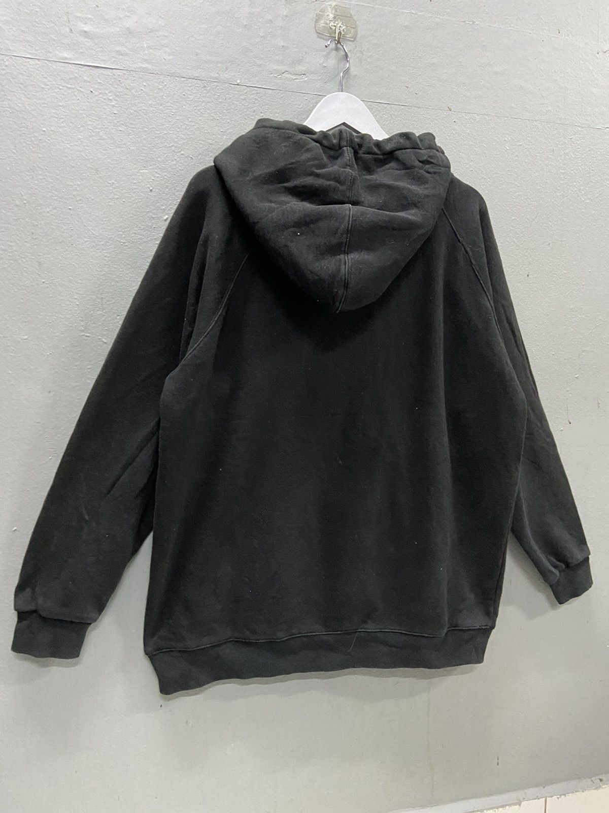 Japanese Brand ACOVER FLAME SPELLOUT BLACK HOODIE Size US L / EU 52-54 / 3 - 2 Thumbnail