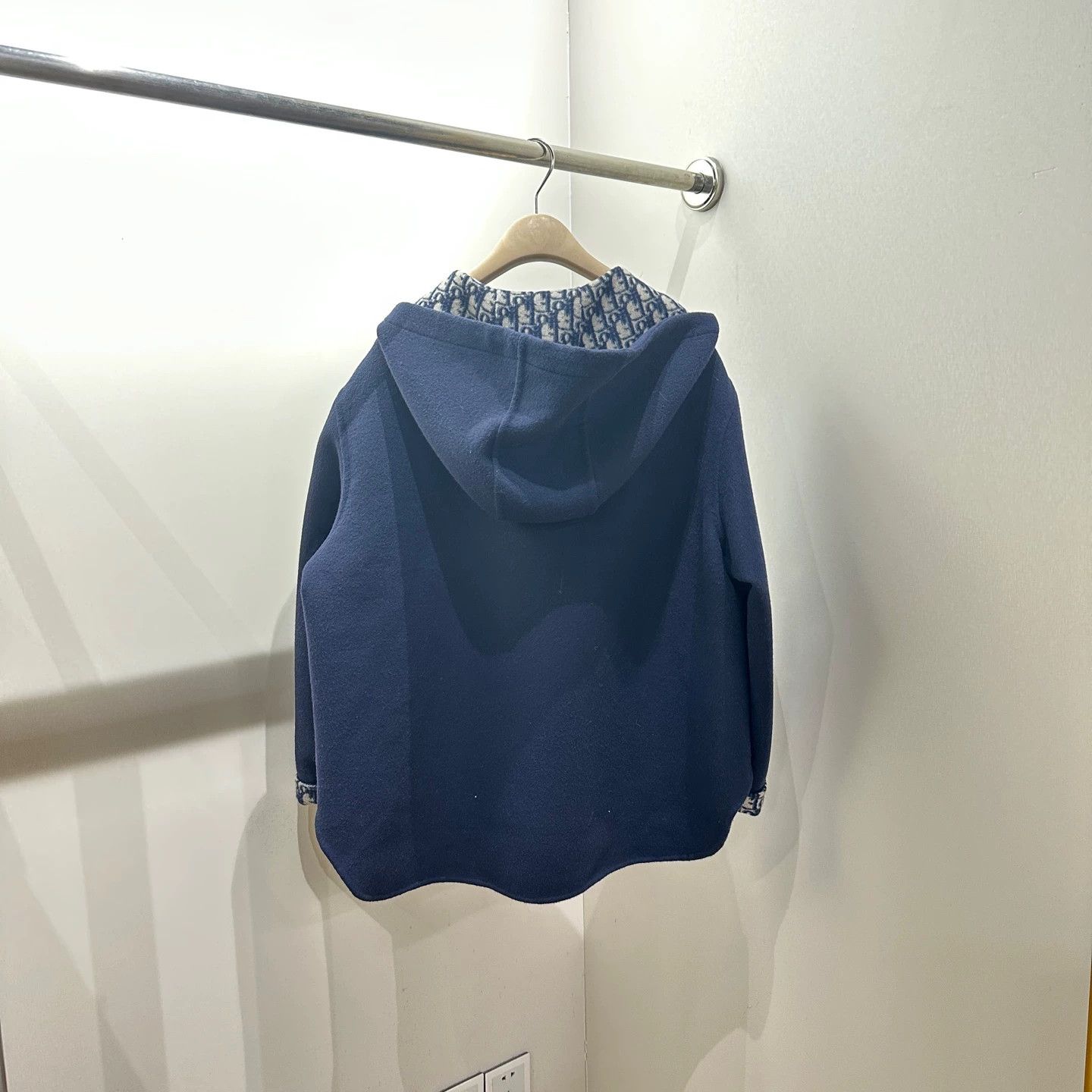 Christian Dior Monsieur CD apr176 blue hooded double-sided zip cashmere jacket 38 Size S / US 4 / IT 40 - 2 Thumbnail