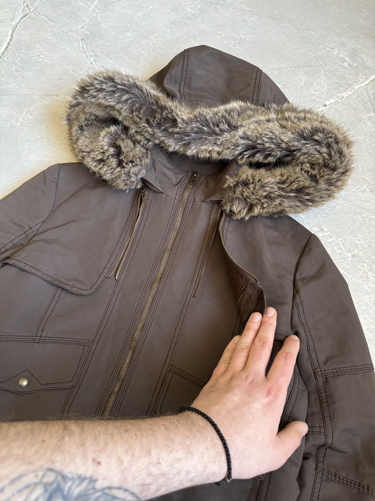 Hysteric Glamour VTG Y2K Faux Fur Hood Cropped Jacket Ifsixwasnine LGB Style Size L / US 10 / IT 46 - 7 Thumbnail