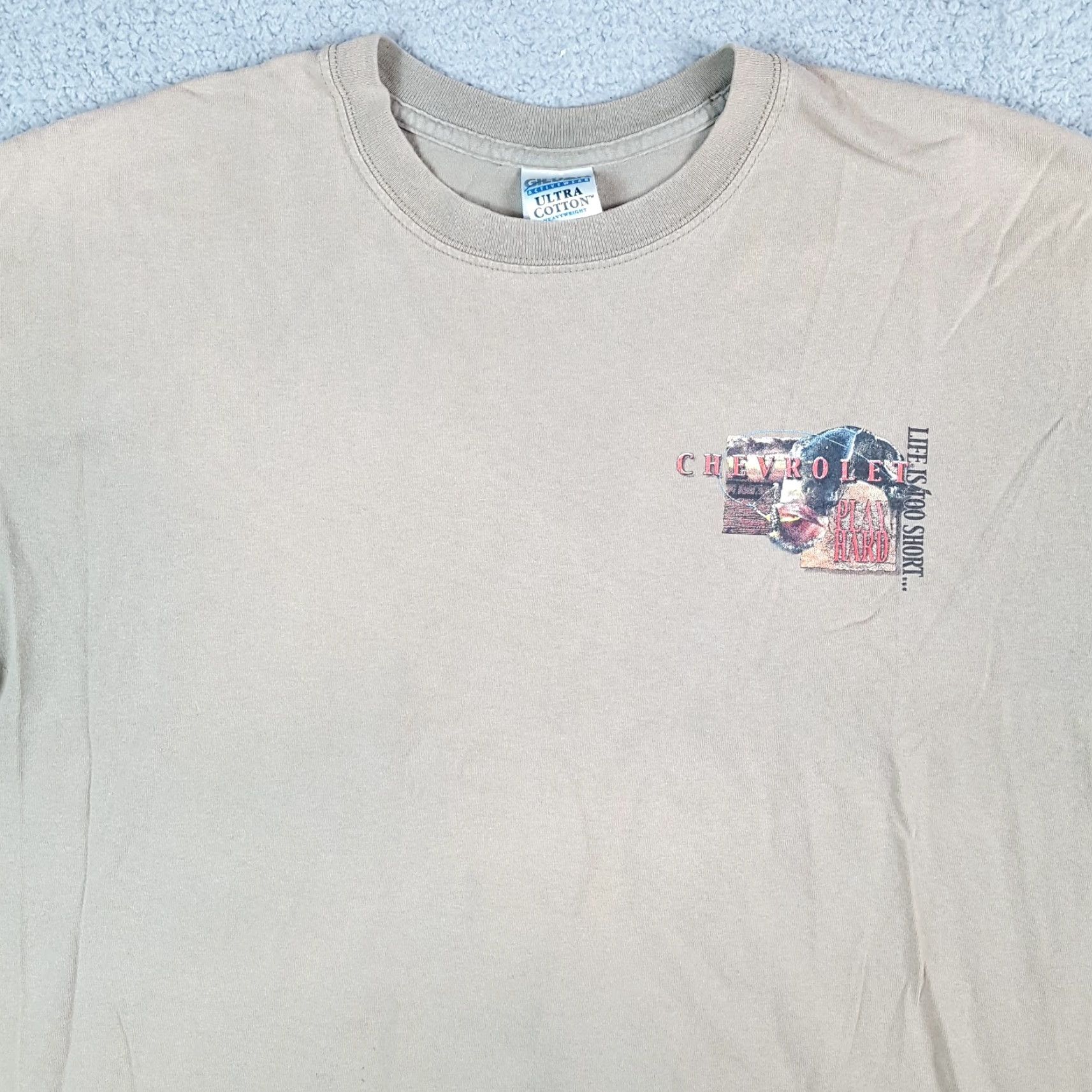 Gildan Vintage Y2K Chevrolet Truck Chevy Fishing Racing Men's Size XL Fish T Shirt Size US XL / EU 56 / 4 - 3 Thumbnail