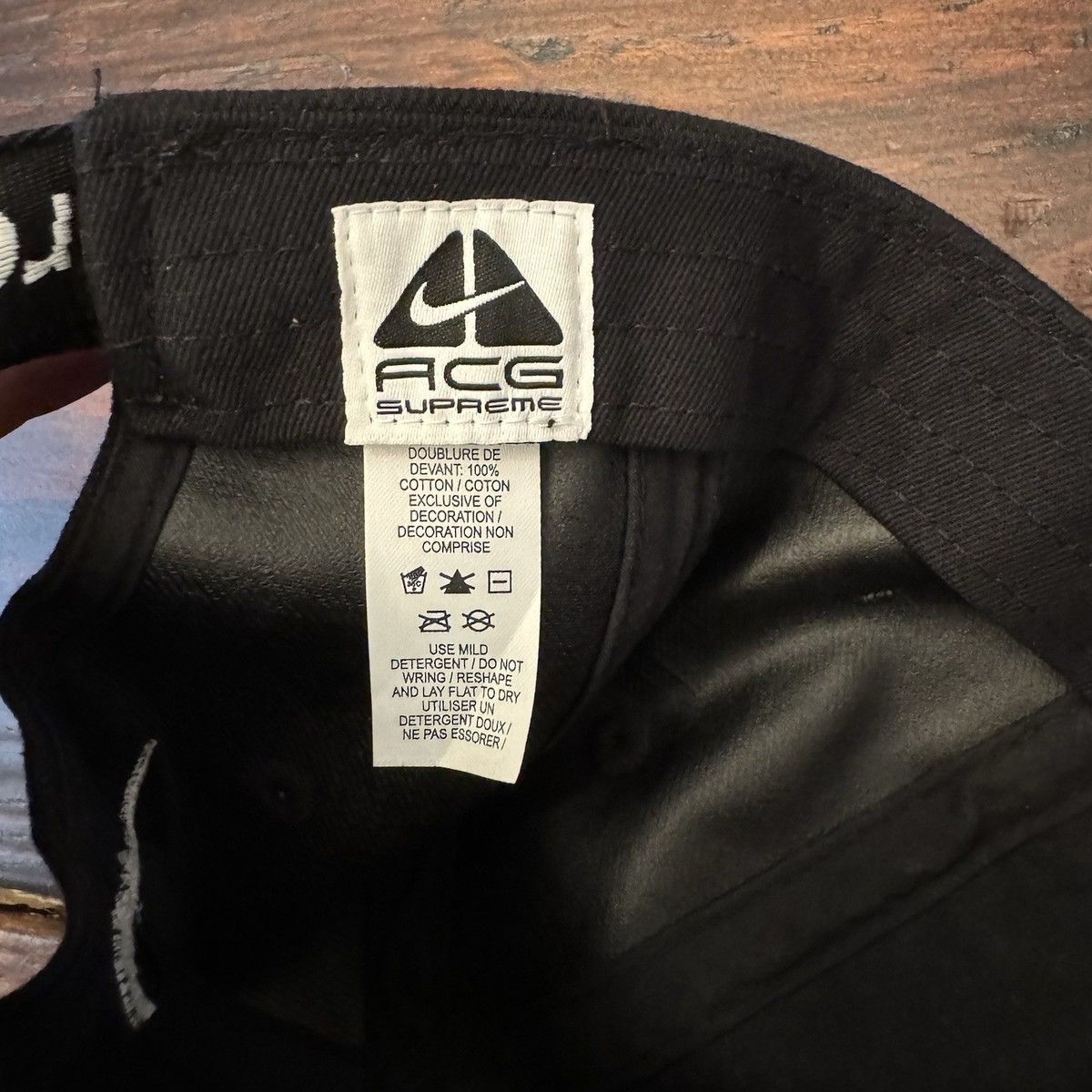 Nike ACG × Supreme Supreme x Nike ACG Denim 6-Panel Hat Size ONE SIZE - 5 Thumbnail