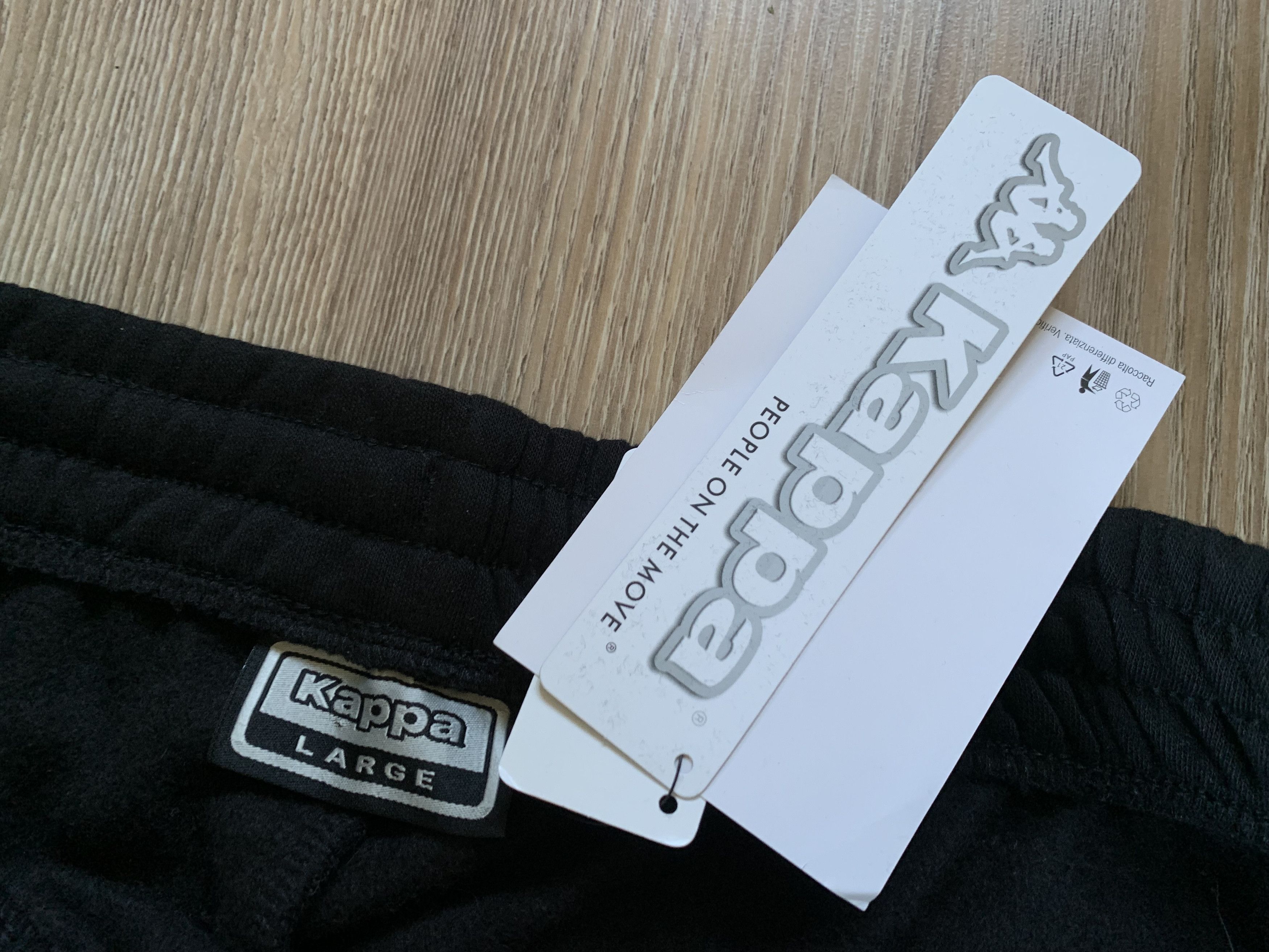 Kappa Kappa New Black Cotton Sweatpants Size US 34 / EU 50 - 4 Thumbnail