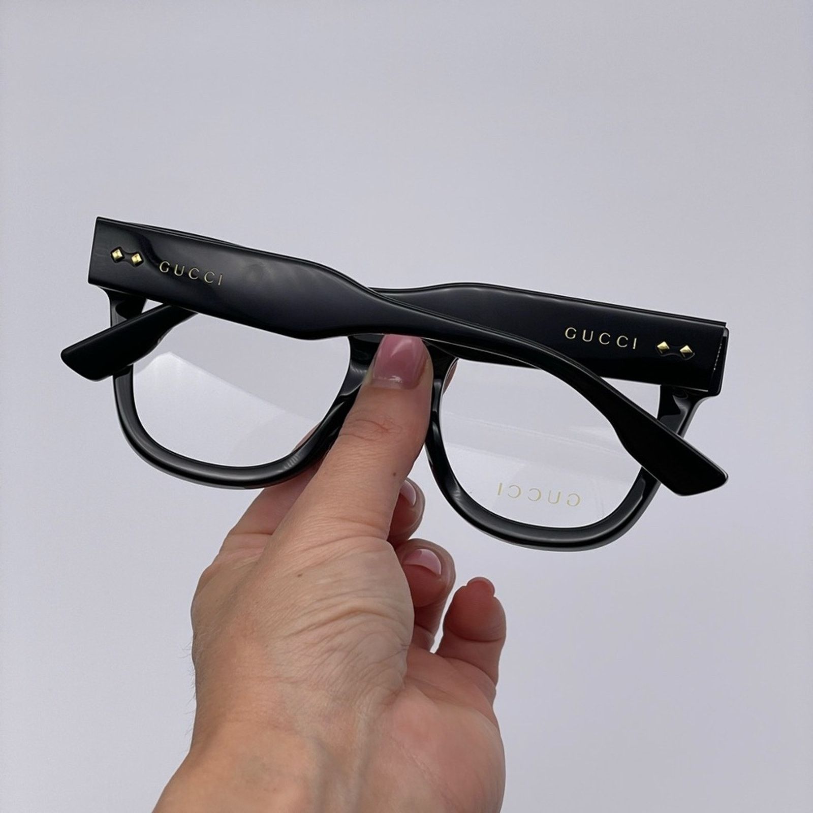 Gucci NEW GUCCI GG1082O 001 Black/Transparent Women Eyeglasses Size ONE SIZE - 7 Thumbnail