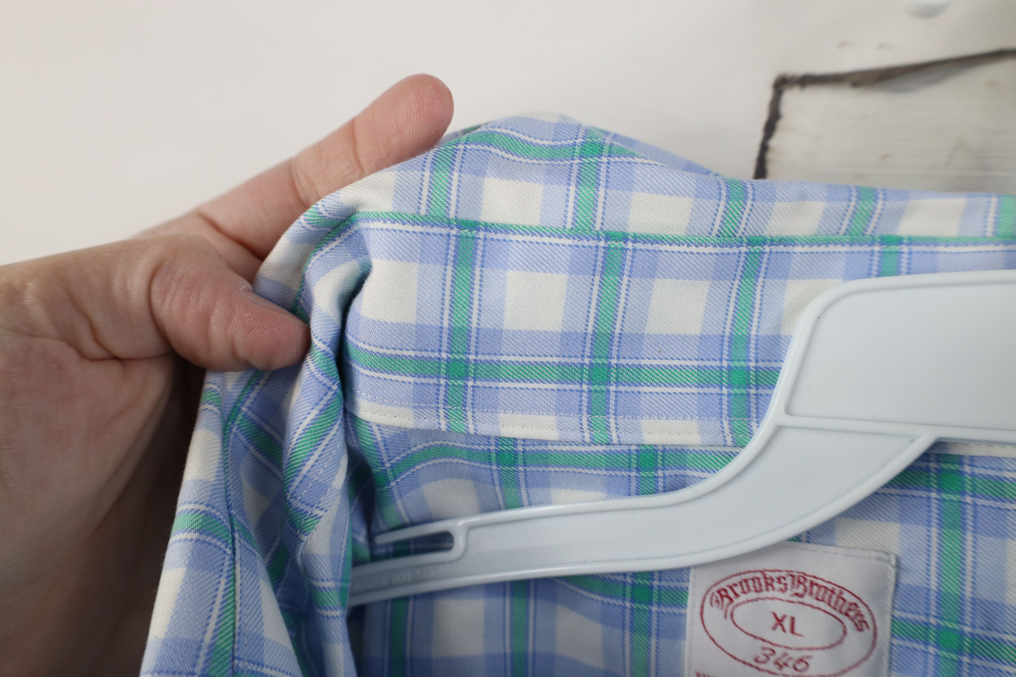 Brooks Brothers Vintage Brooks Brothers Cotton Button Down Shirt Plaid Size US XL / EU 56 / 4 - 5 Thumbnail