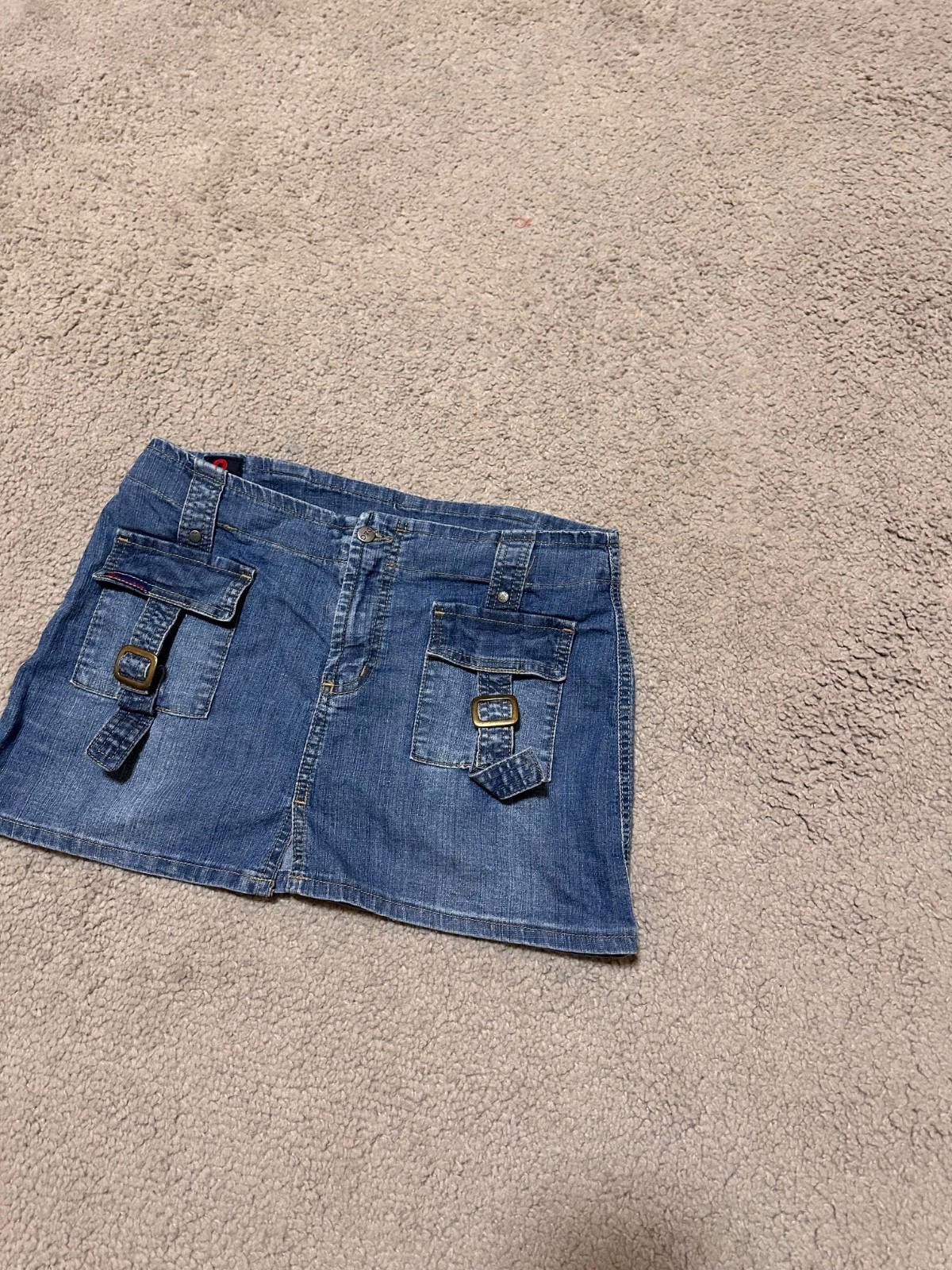 Dolce & Gabbana Vintage Dolce Gabbana D&G Cargo Pockets Denim Mini Skirt Y2K Size 28" / US 6 / IT 42 - 2 Thumbnail