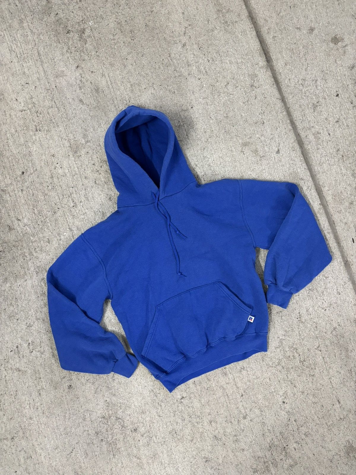 Russell Athletic × Vintage Black Zip up Blank Russell athletic crewneck sweatshirt Size US S / EU 44-46 / 1 - 1 Thumbnail