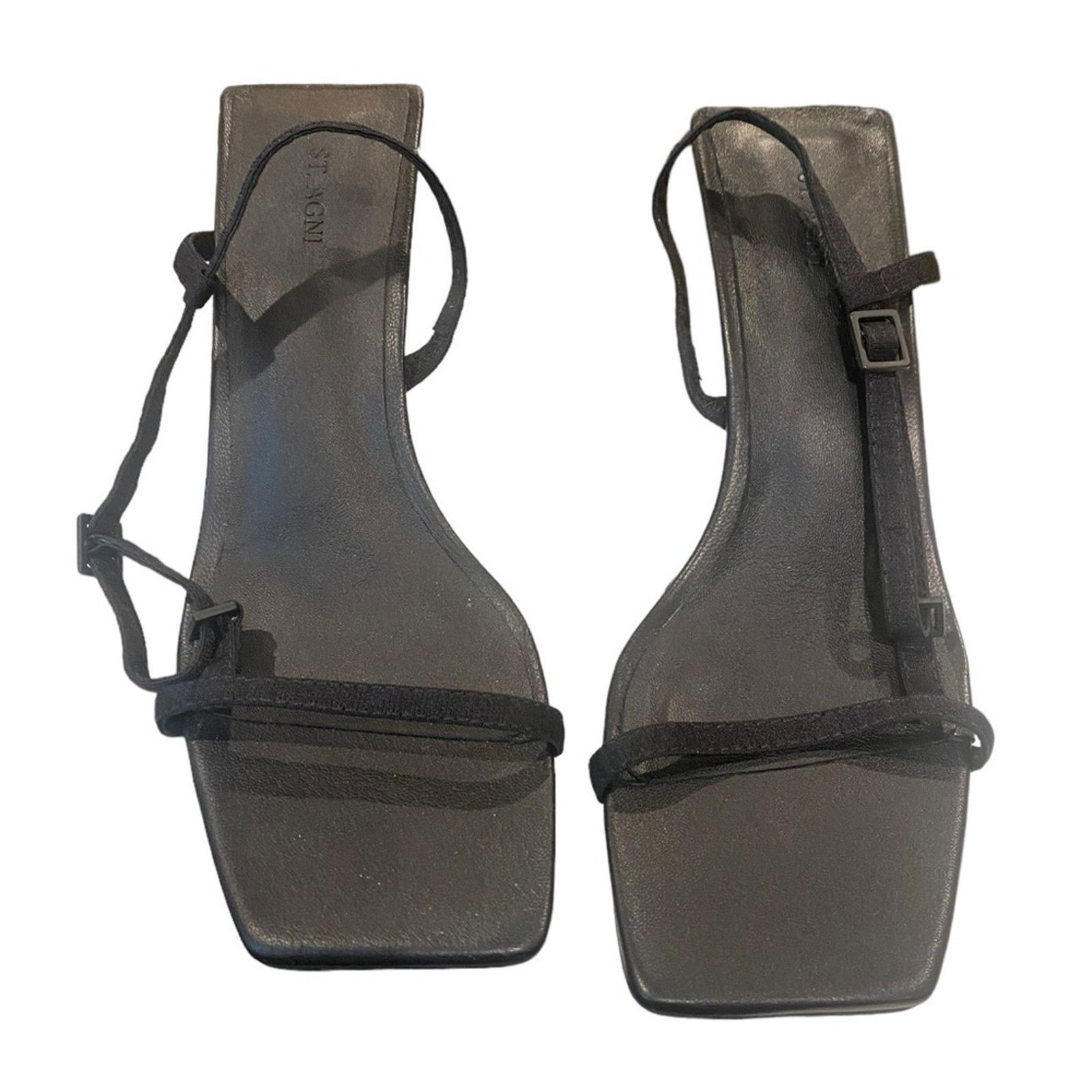 St. Agni ST.AGNI Brassiere Wedges Black 37 Size US 7 / IT 37 - 4 Thumbnail