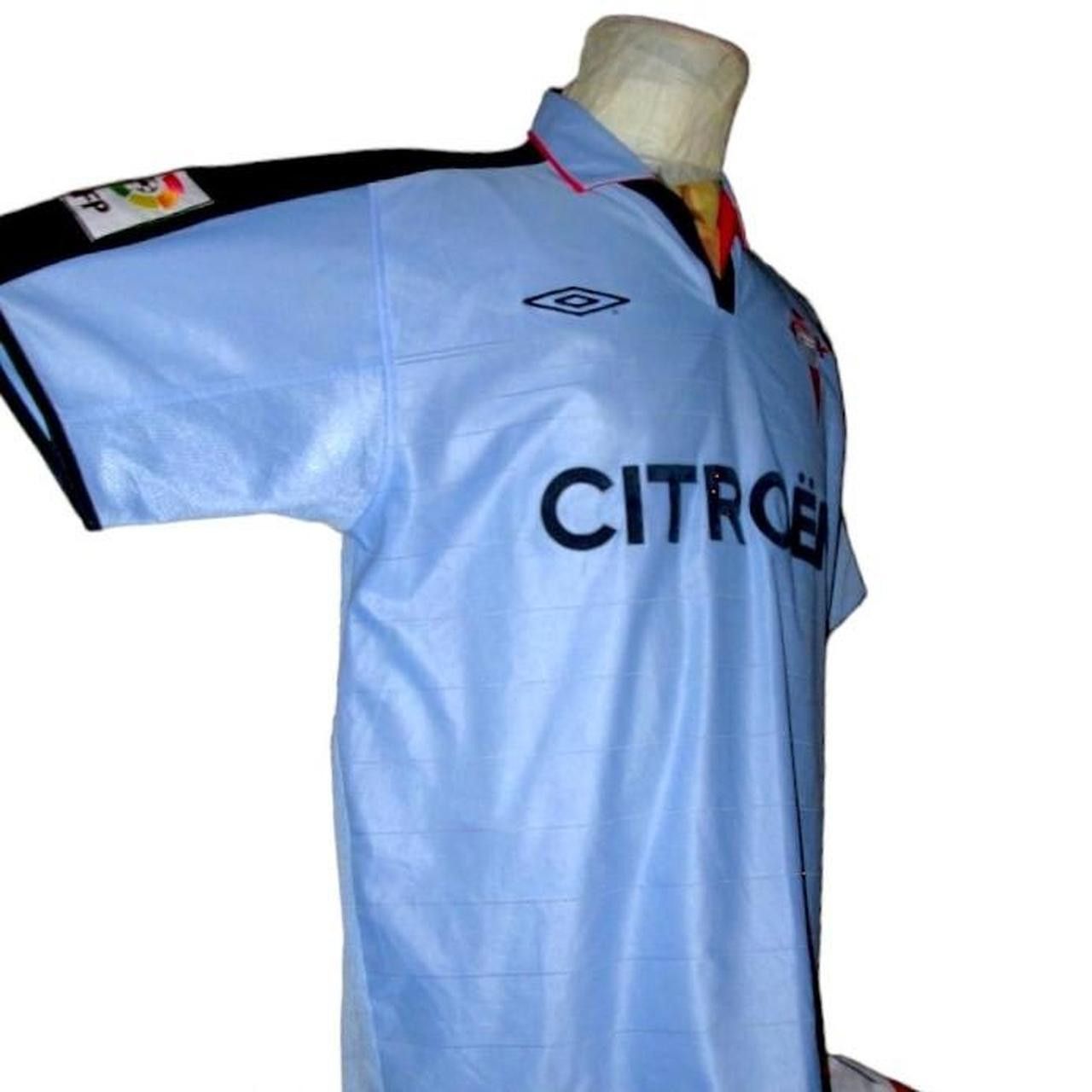 Umbro Celta Vigo spain 2002 2003 Home Shirt maillot Camiseta Size US L / EU 52-54 / 3 - 2 Thumbnail