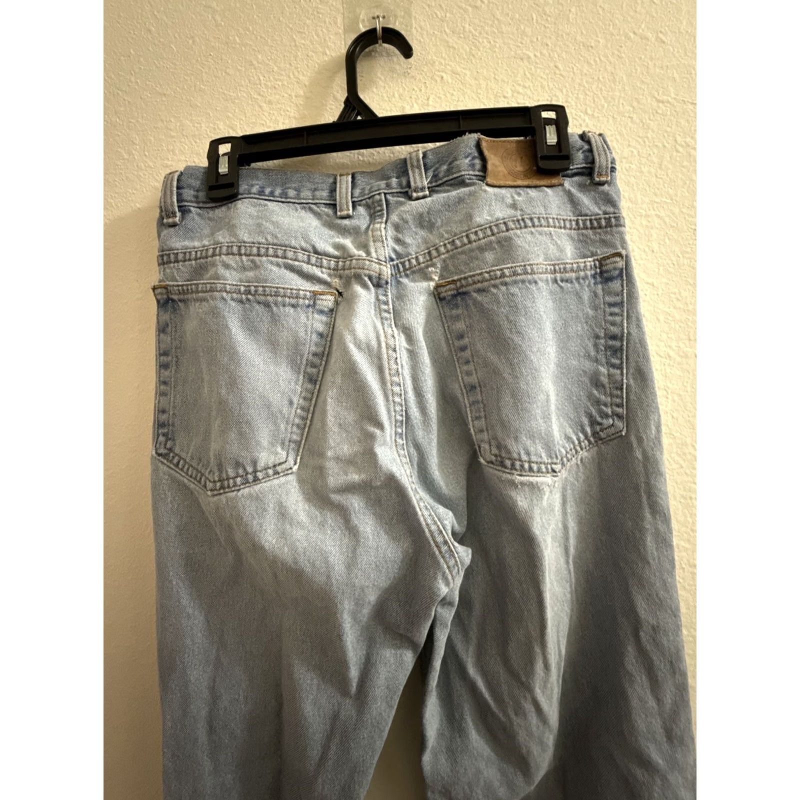 Denime VINTAGE Member's Mark Jeans Blue 32x30 Old School Faded Denim Frayed Mens Size US 32 / EU 48 - 7 Thumbnail