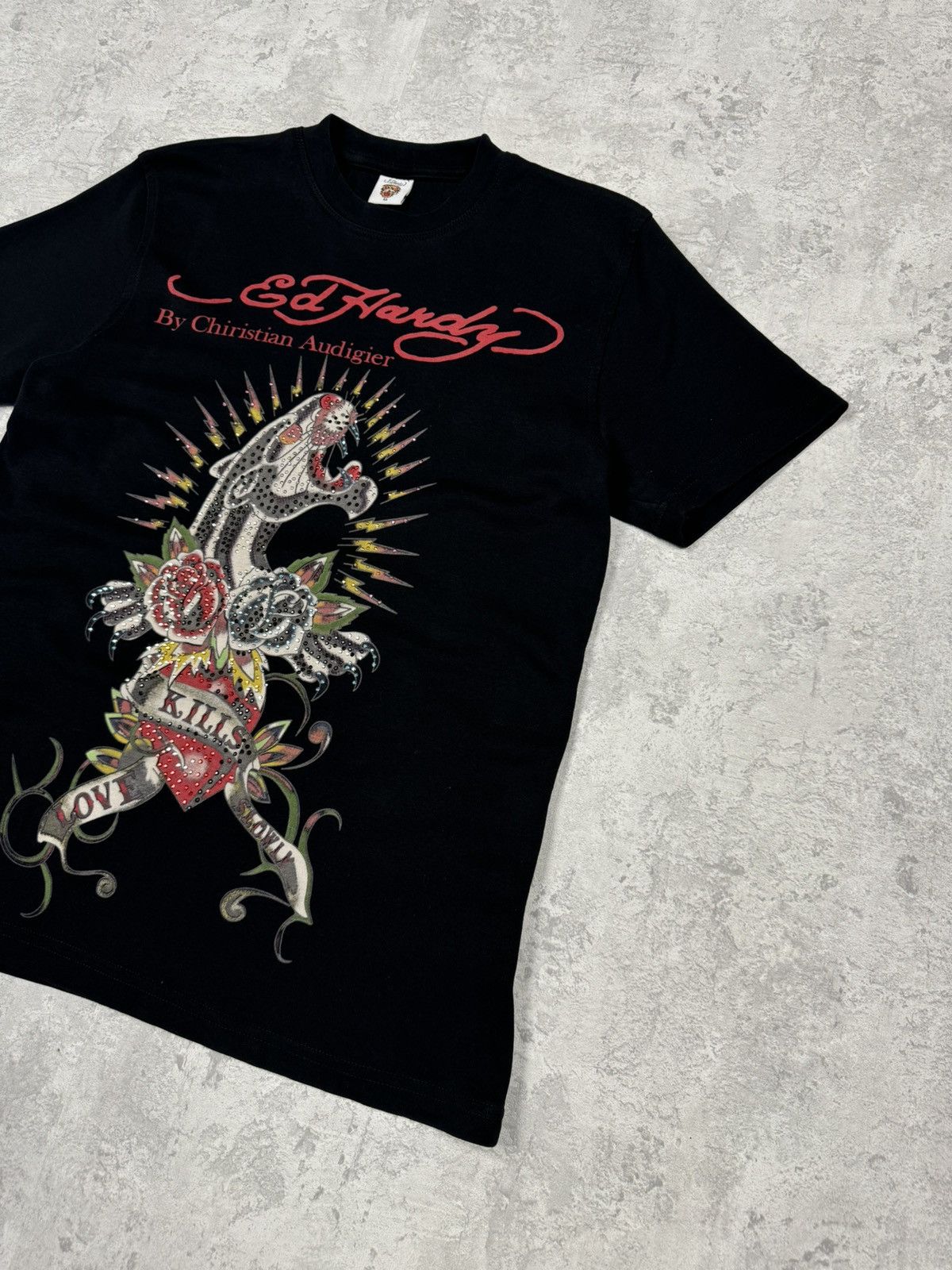 Ed Hardy Vintage Ed Hardy By Christian Audigier Tiger Logo T-Shirt Size US M / EU 48-50 / 2 - 3 Thumbnail