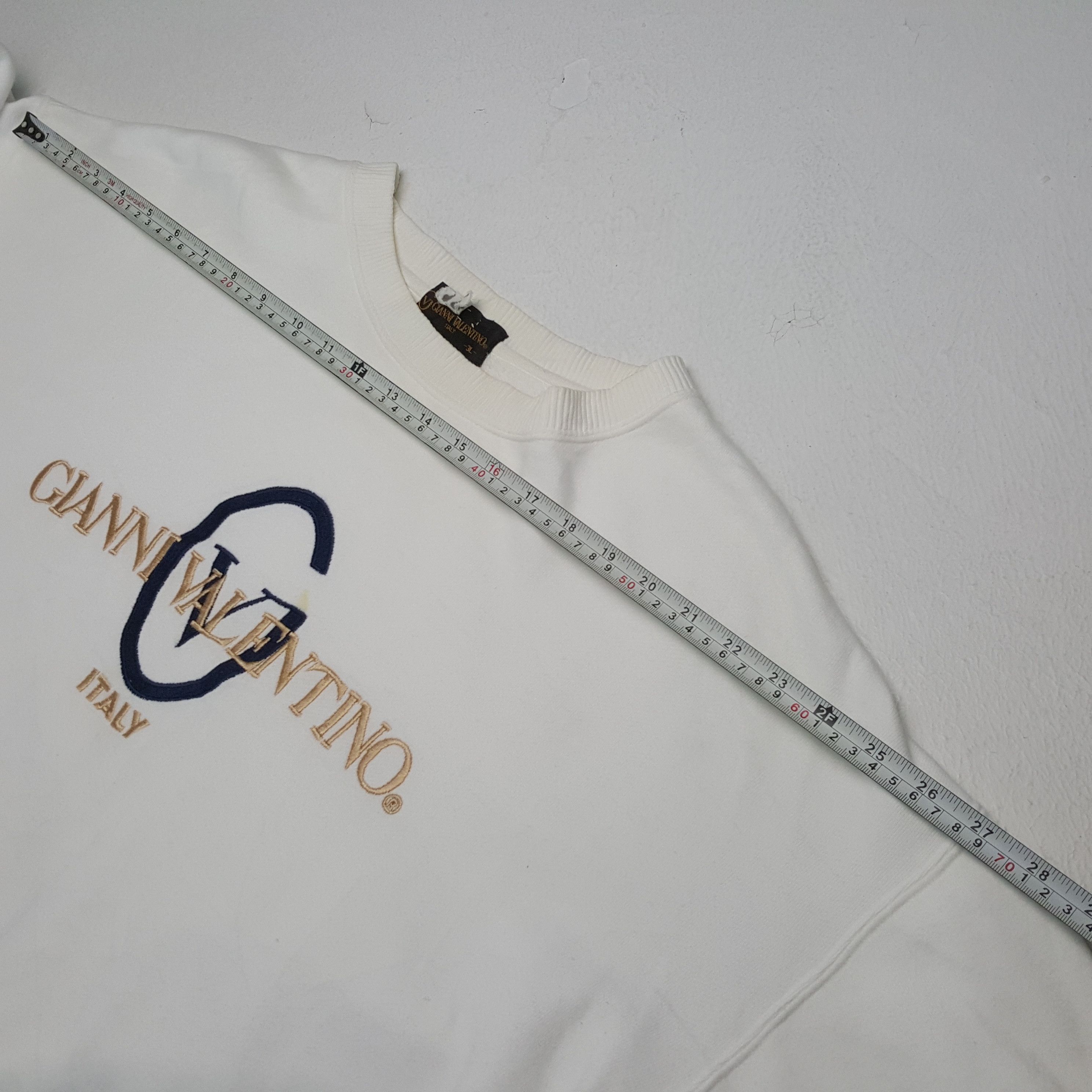 Gianni Valentino × Valentino × Vintage GIANNI VALENTINO Italy Embroidery Design Sweatshirt Size US XXL / EU 58 / 5 - 4 Thumbnail