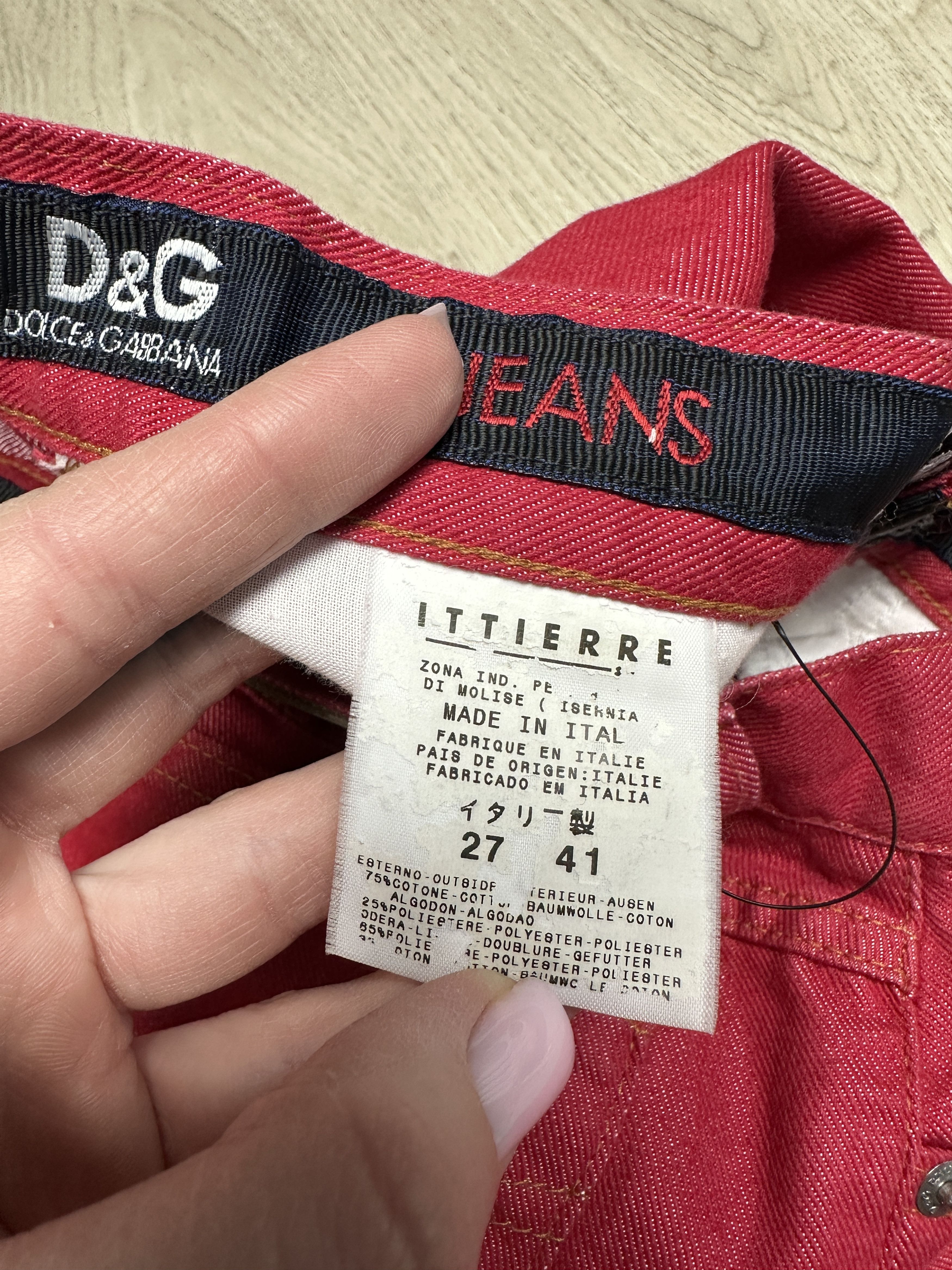 Dolce & Gabbana Dolce & Gabbana Vintage Womens Denim Pants Jeans Size 27" / US 4 / IT 40 - 10 Thumbnail