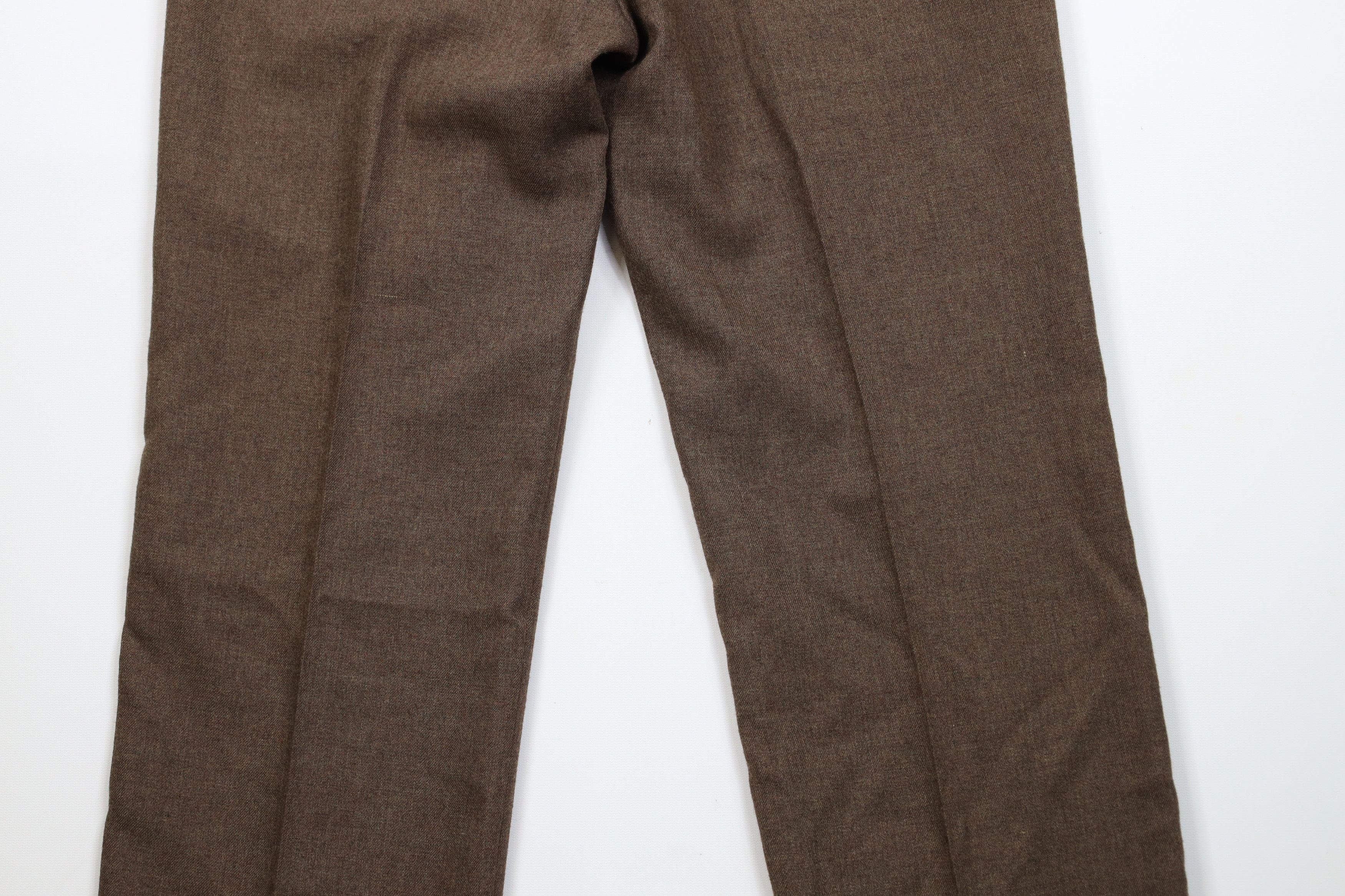 Vintage Vintage 70s Streetwear Flared Wide Leg Chino Pants Brown USA Size US 34 / EU 50 - 11 Thumbnail