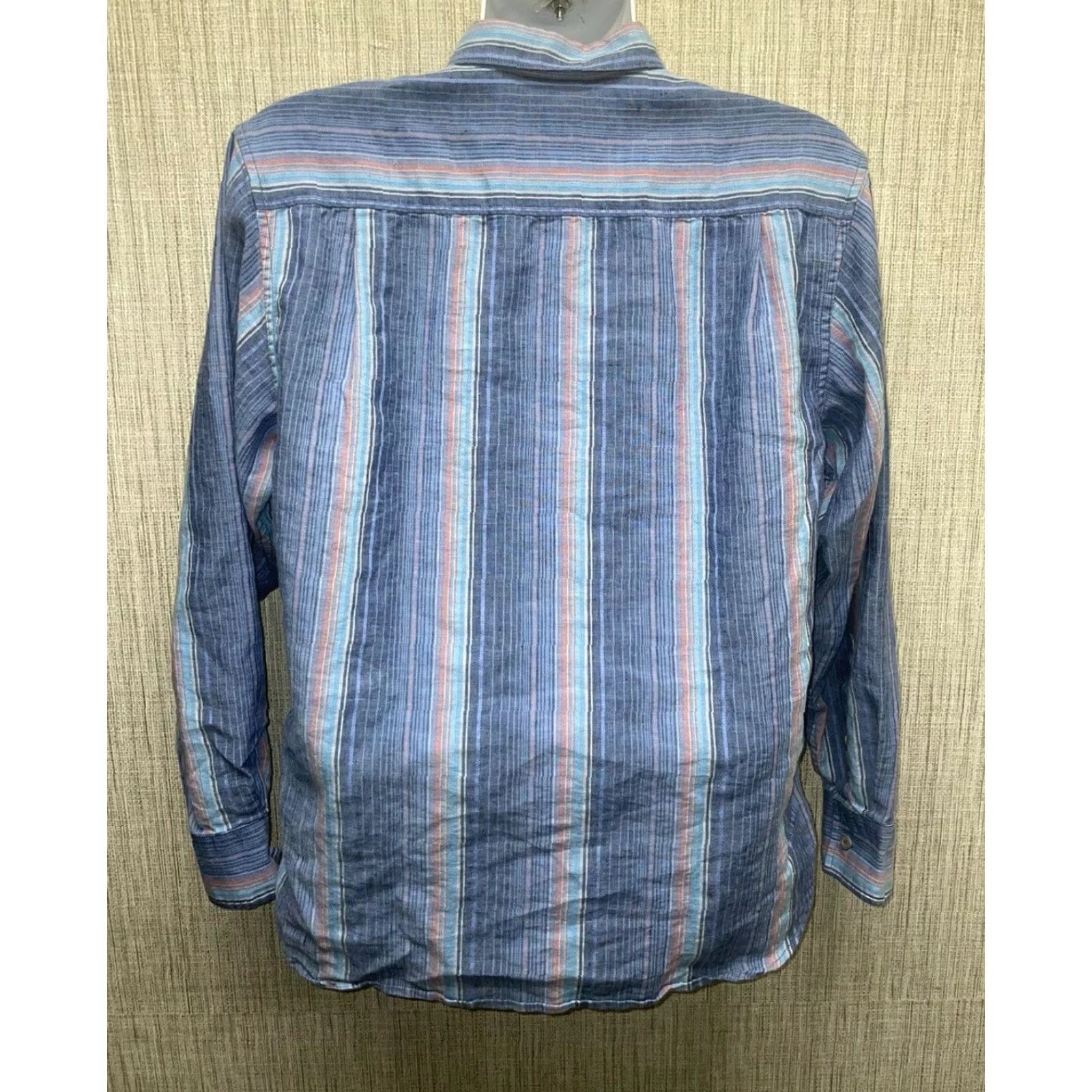 Tommy Bahama Tommy Bahama Button-Down Shirt Mens L Linen Multicolor Long Sleeve Size US L / EU 52-54 / 3 - 6 Thumbnail