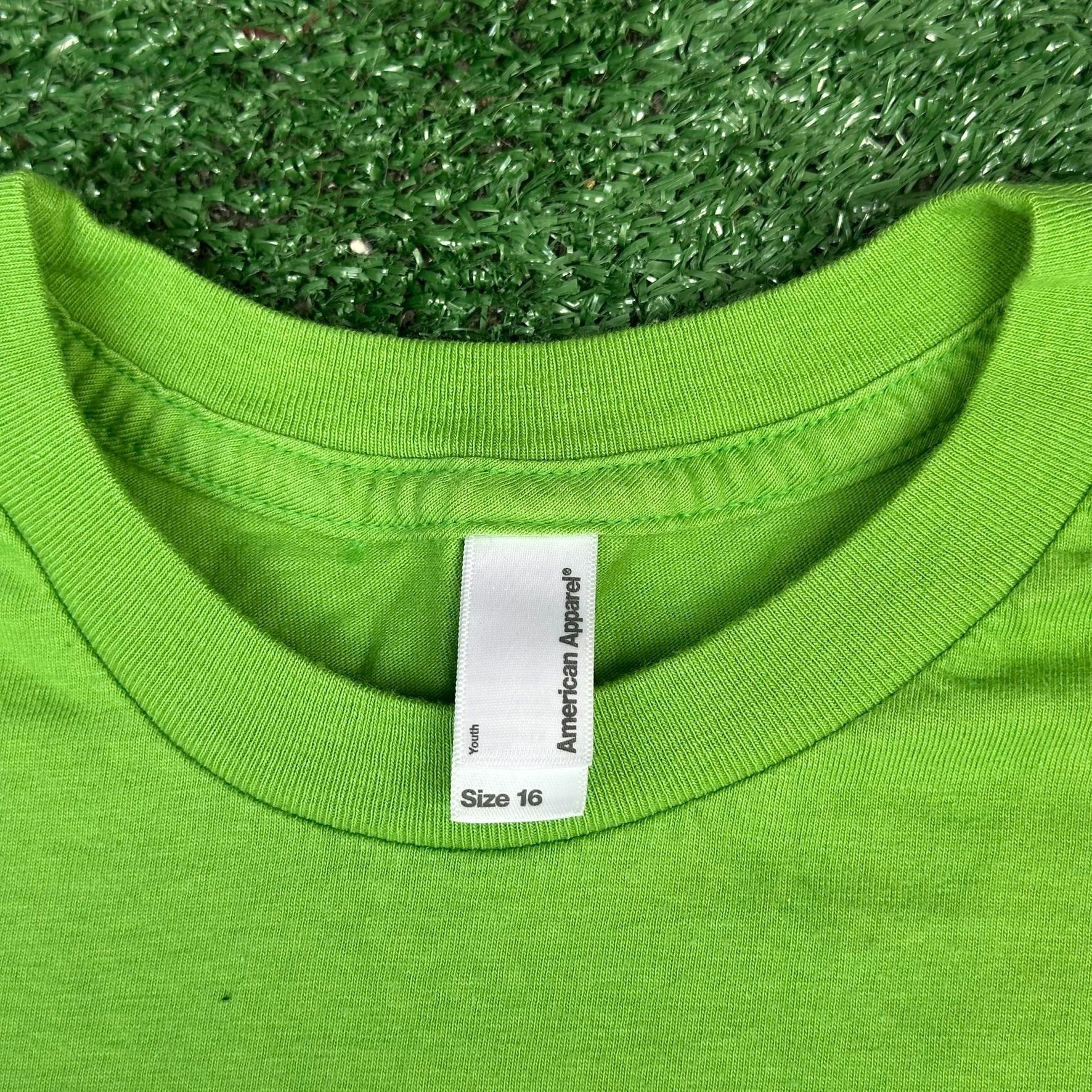Apple Vintage Y2K Apple Camp Adventures T-Shirt Lime Green Educati Size US XS / EU 42 / 0 - 3 Thumbnail