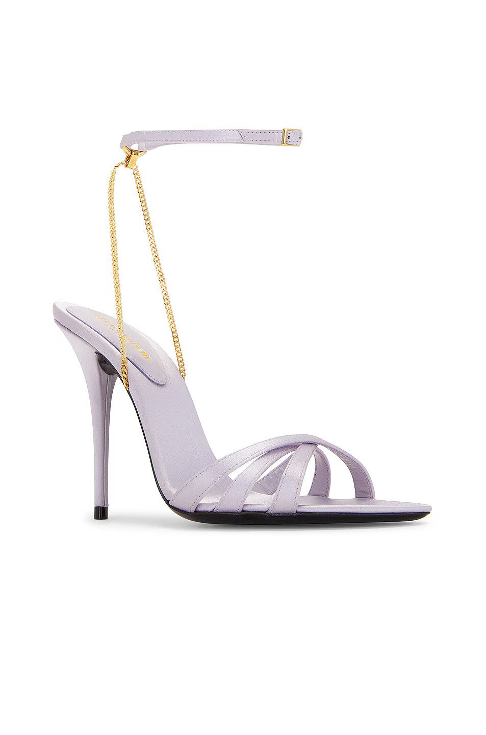 Saint Laurent Paris o1bcso1str1124 Melody Sandals in Poly Grey Size US 9 / IT 39 - 2 Thumbnail