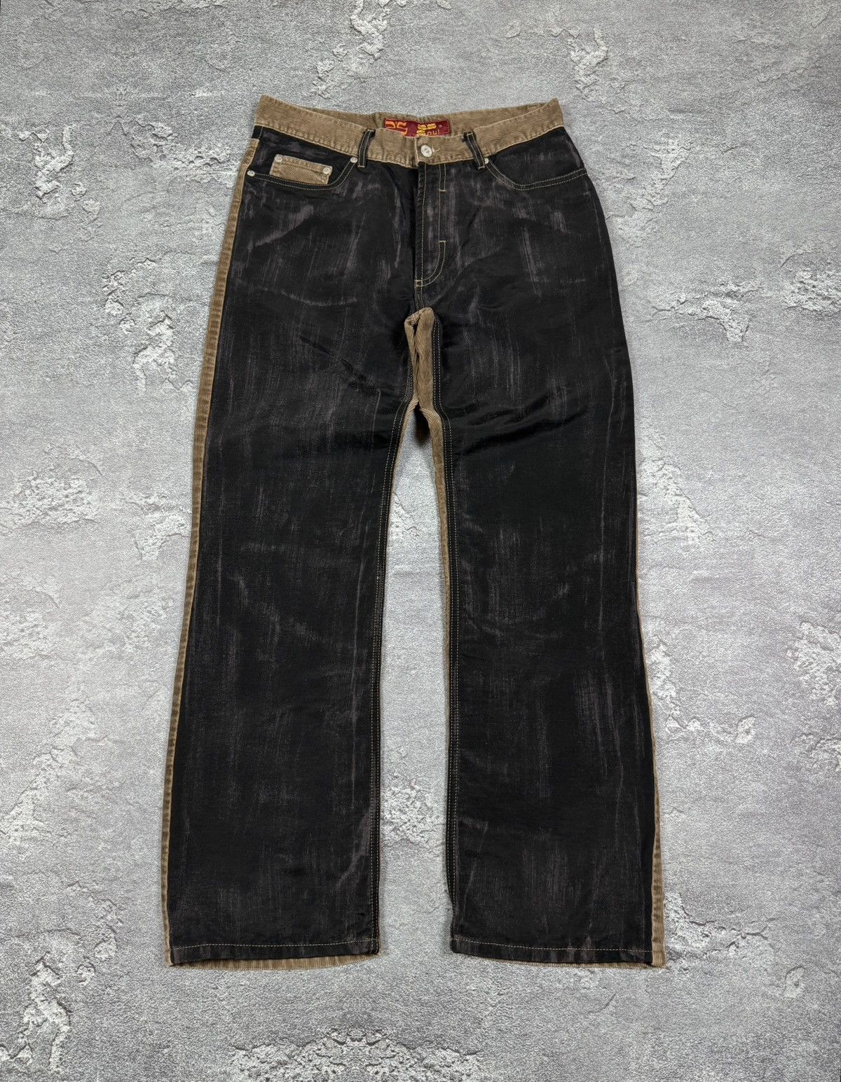If Six Was Nine 2000s 5S Y2K Flare Bootcut Patch Work Pants Size 32 Size US 32 / EU 48 - 6 Thumbnail