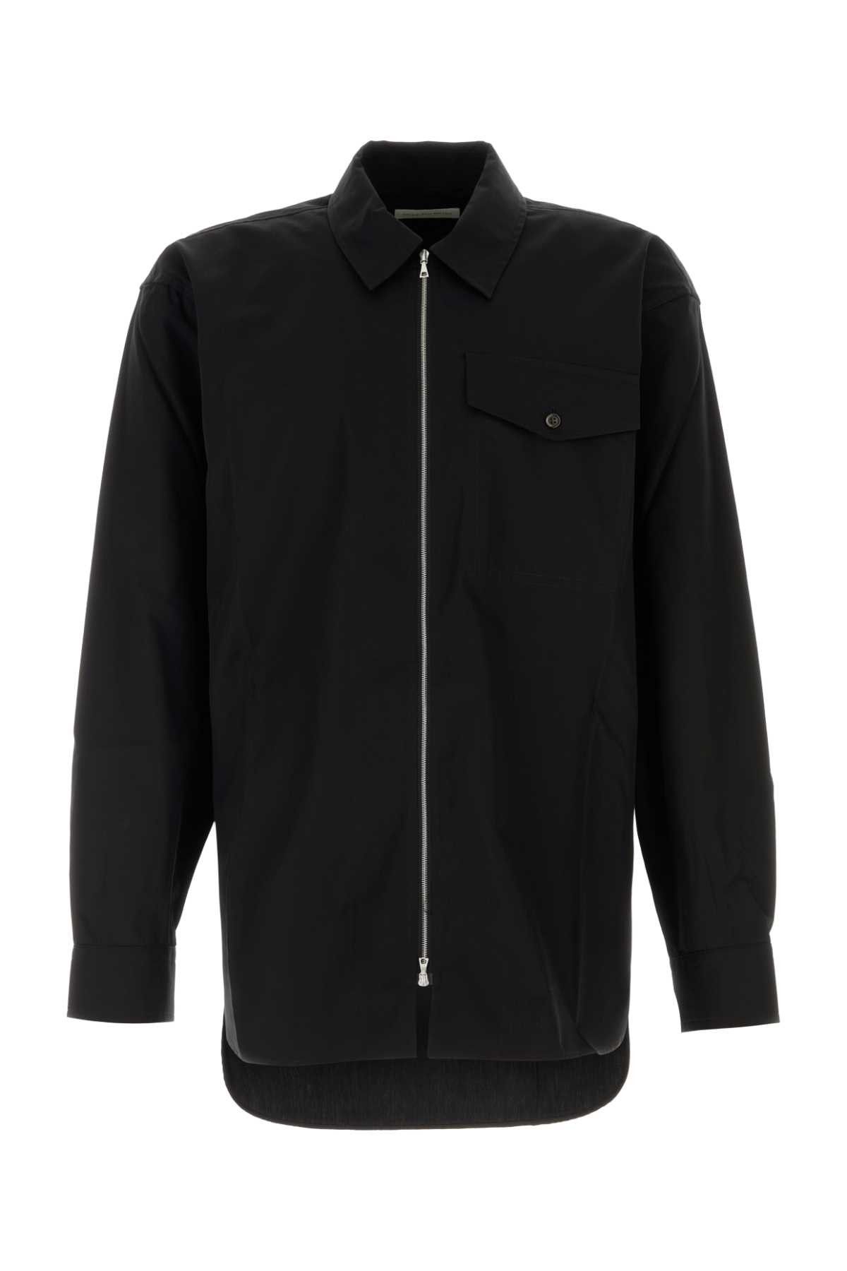 Dries Van Noten Black Poplin Croomson Shirt Size US S / EU 44-46 / 1 - 1 Thumbnail
