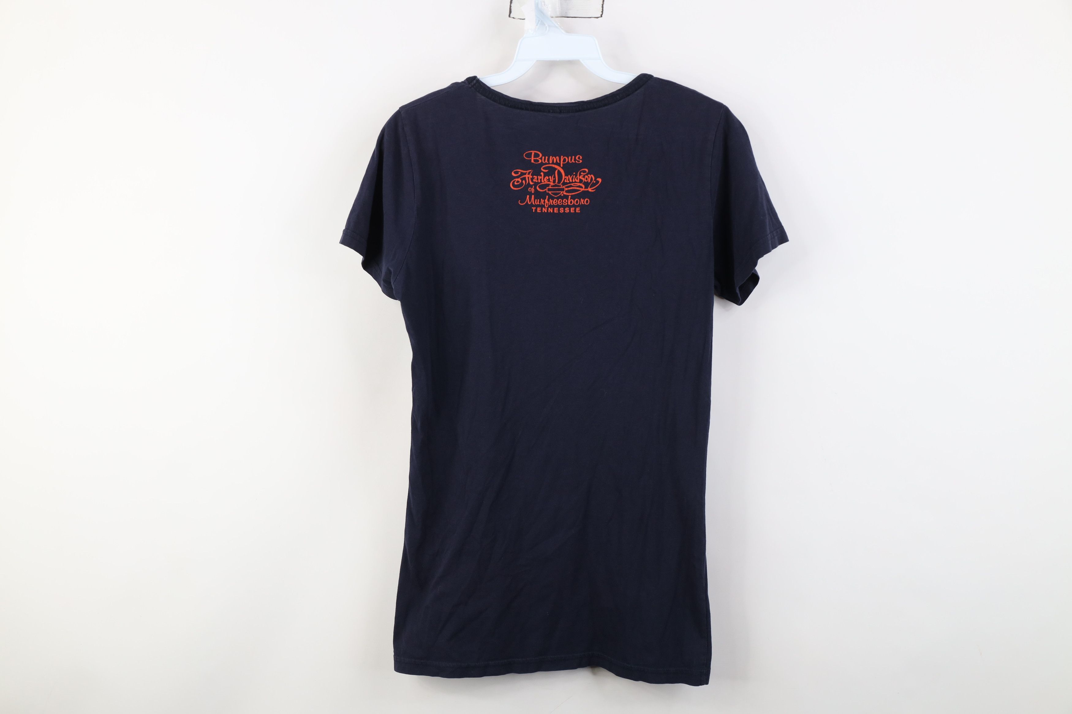 Harley Davidson Vintage Y2K Harley Davidson Spell Sequined T-Shirt Navy Blue Size M / US 6-8 / IT 42-44 - 11 Thumbnail