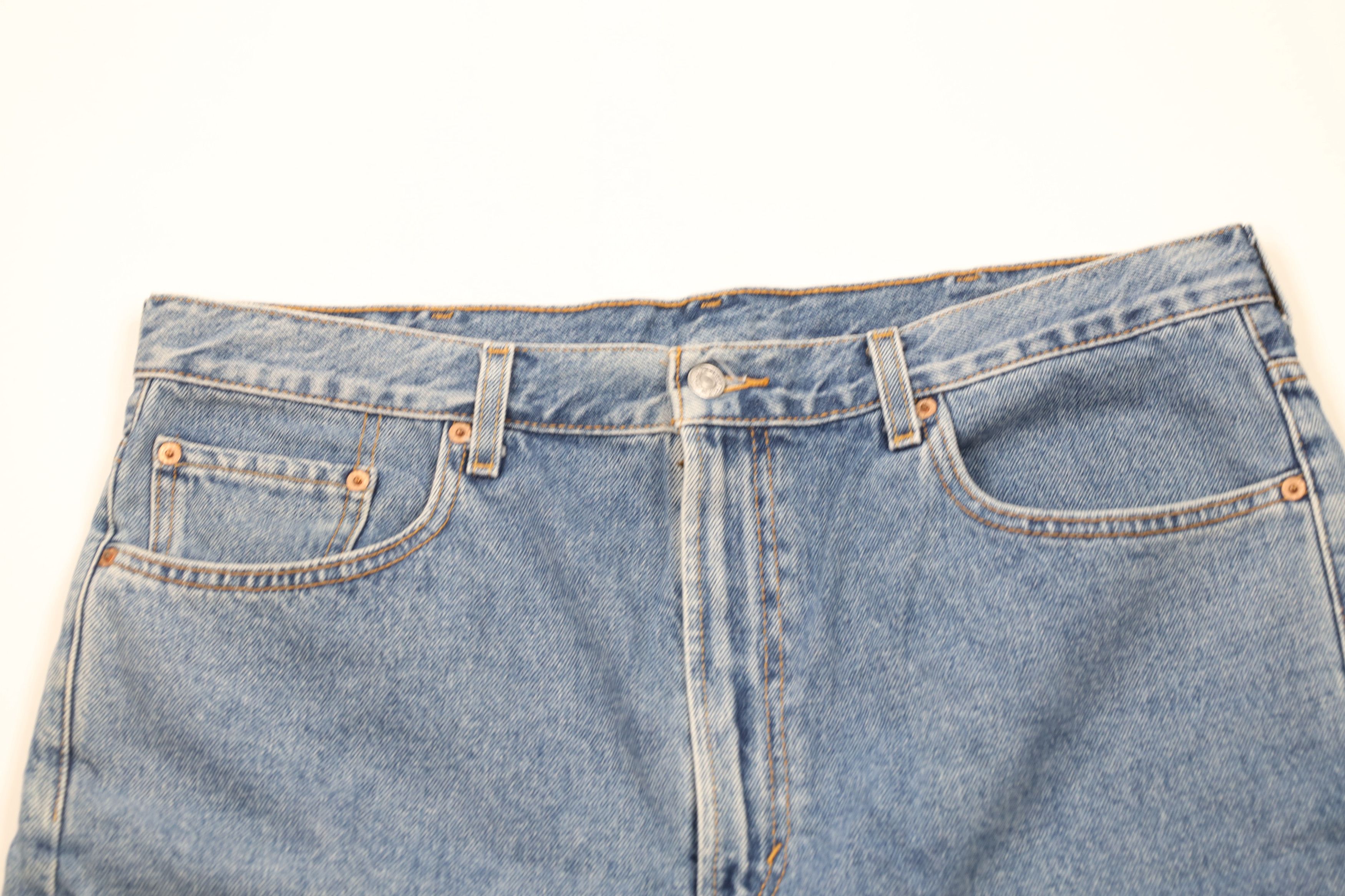 Levi's × Vintage Vintage Y2K 2002 Levis 505 Denim Jean Shorts Jorts Blue Size US 40 / EU 56 - 2 Thumbnail