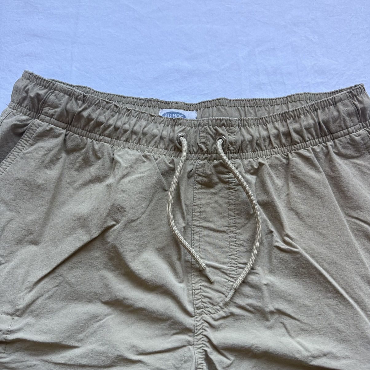Other Ad Hoc Khaki Lined Nylon Type Cargo Shorts Medium M Swim Size US 32 / EU 48 - 4 Thumbnail