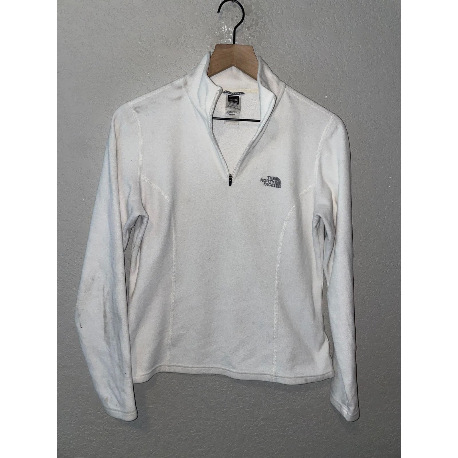 The North Face Womens The North Face White Fleece Sweater Jacket TNF Small Size S / US 4 / IT 40 - 1 Thumbnail