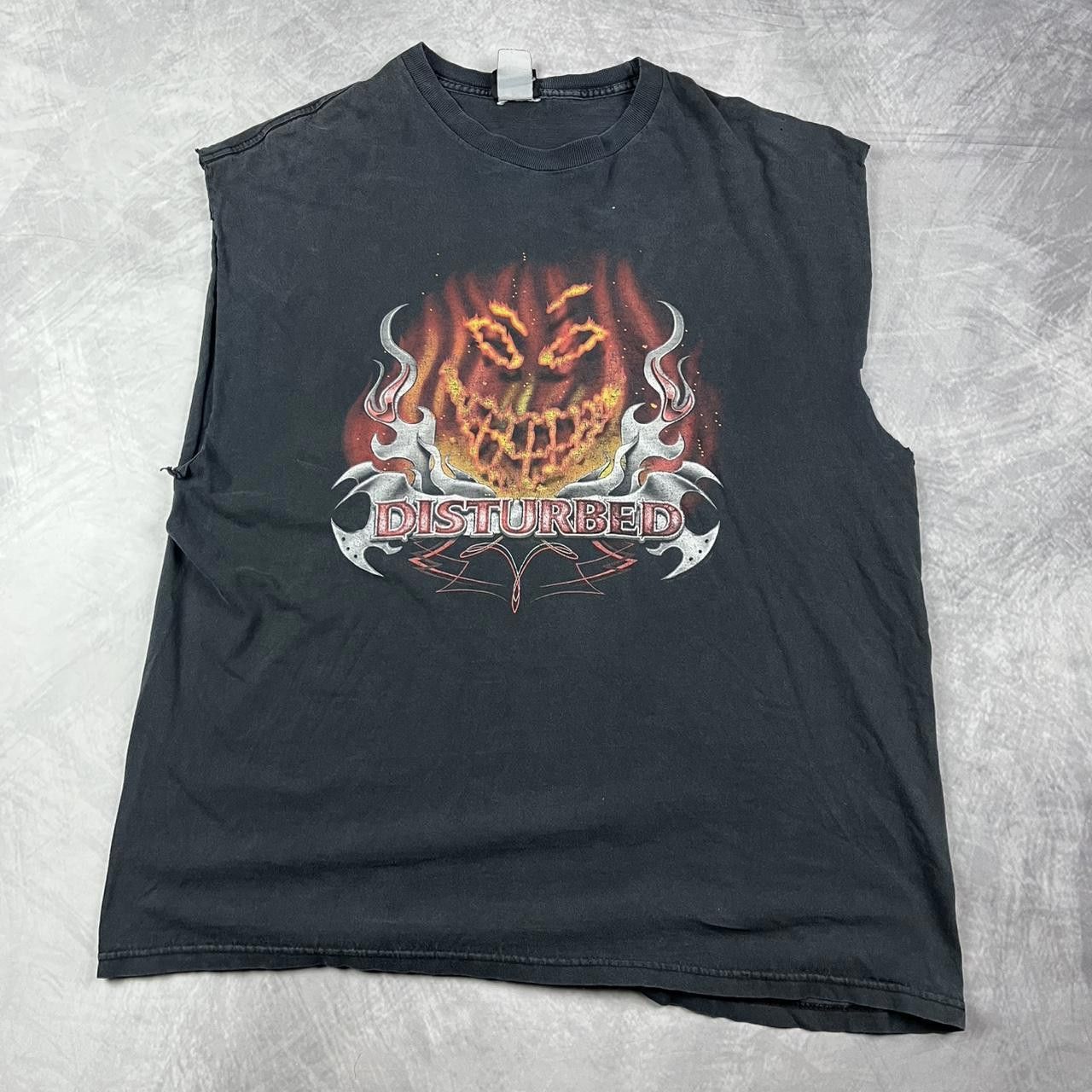 Designer Vintage Disturbed Band Giant tank top Size US XL / EU 56 / 4 - 1 Thumbnail
