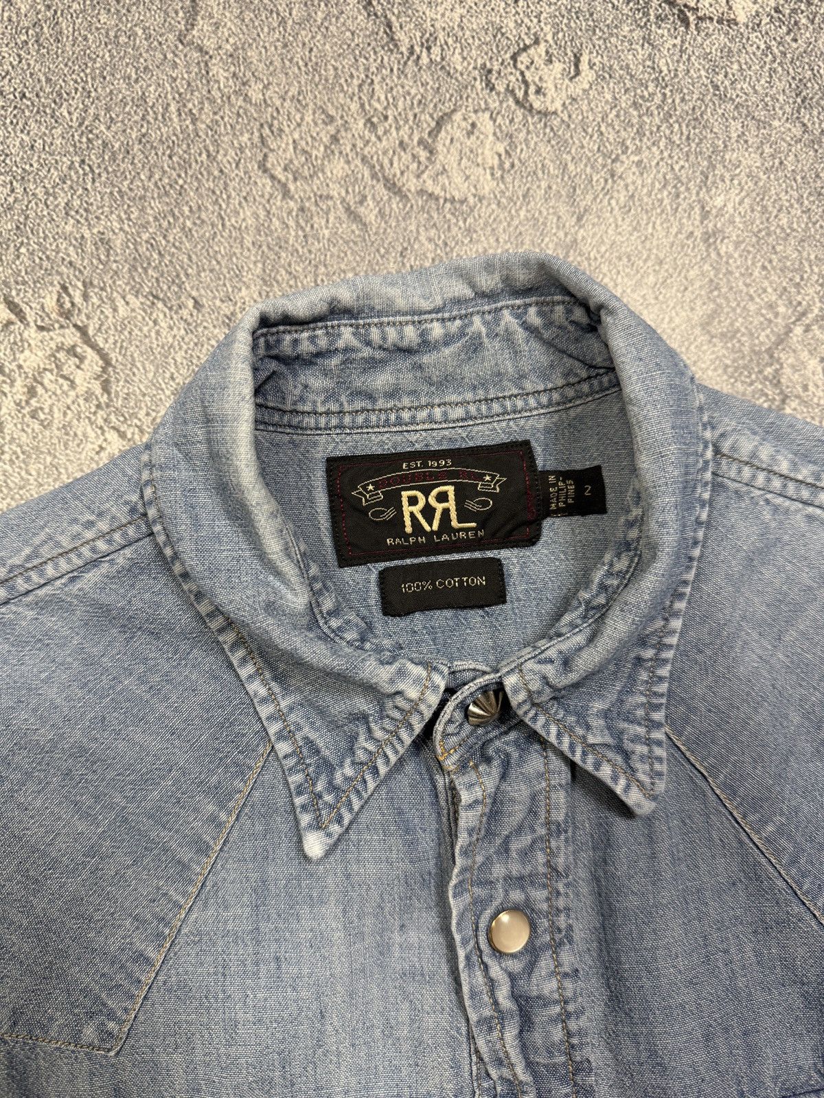 RRL Ralph Lauren Vintage 90s RRL Double RL Ralph Lauren Denim Jacket USA Size US S / EU 44-46 / 1 - 11 Thumbnail