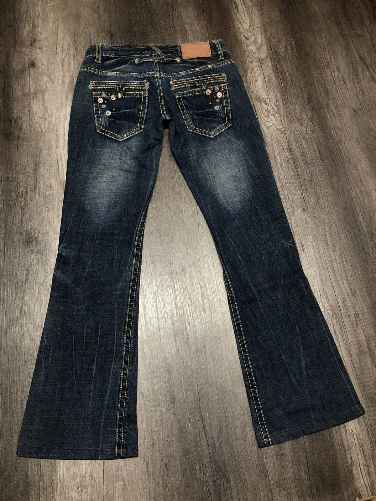 Japanese Brand × REEF Vintage Reef Flare Distressed Jeans (unisex) Size 29" - 13 Thumbnail