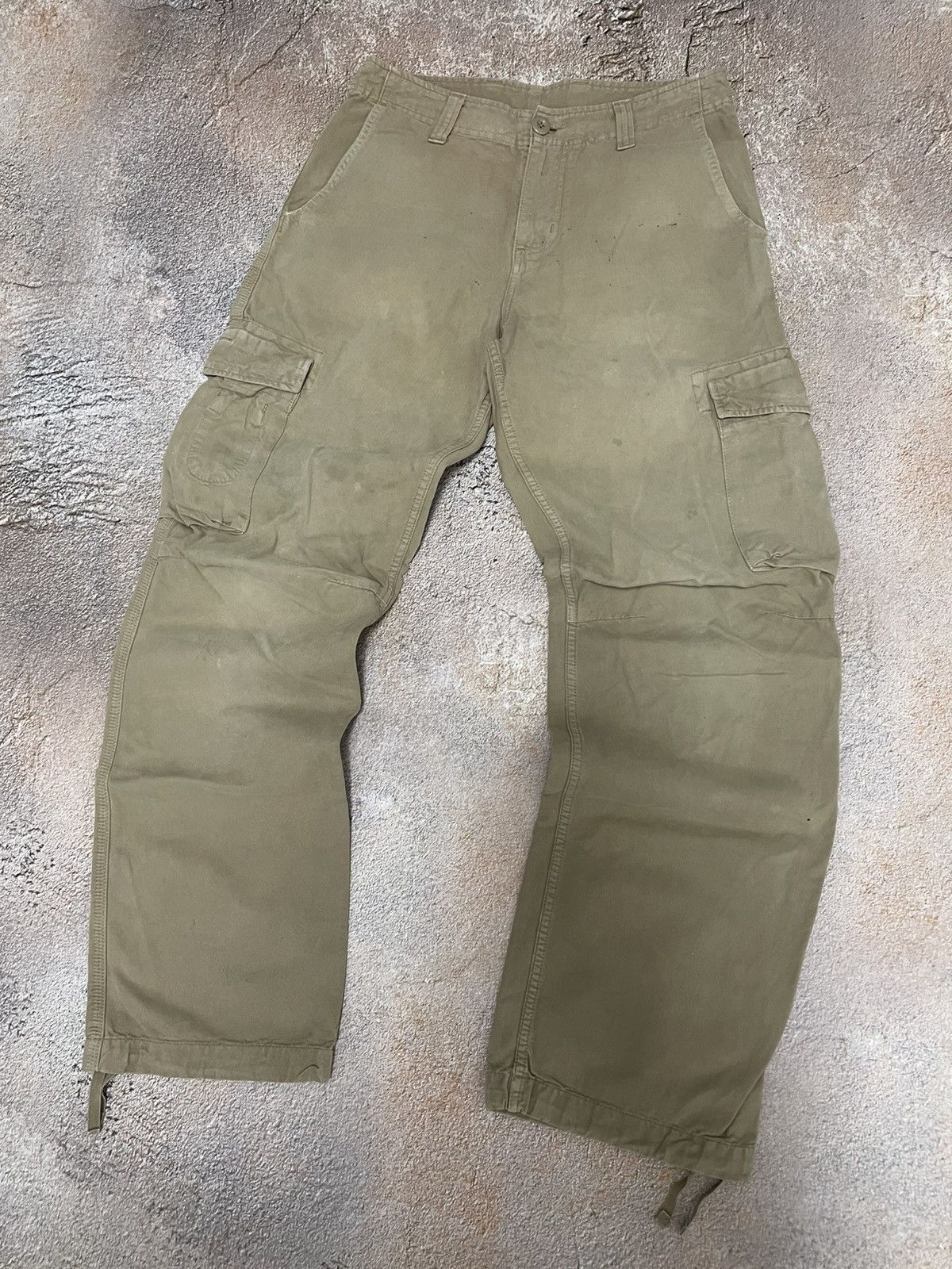 Carhartt Vintage Carhartt Thrift Heavy Cotton Boxy Cargo Pants Size US 29 - 5 Thumbnail