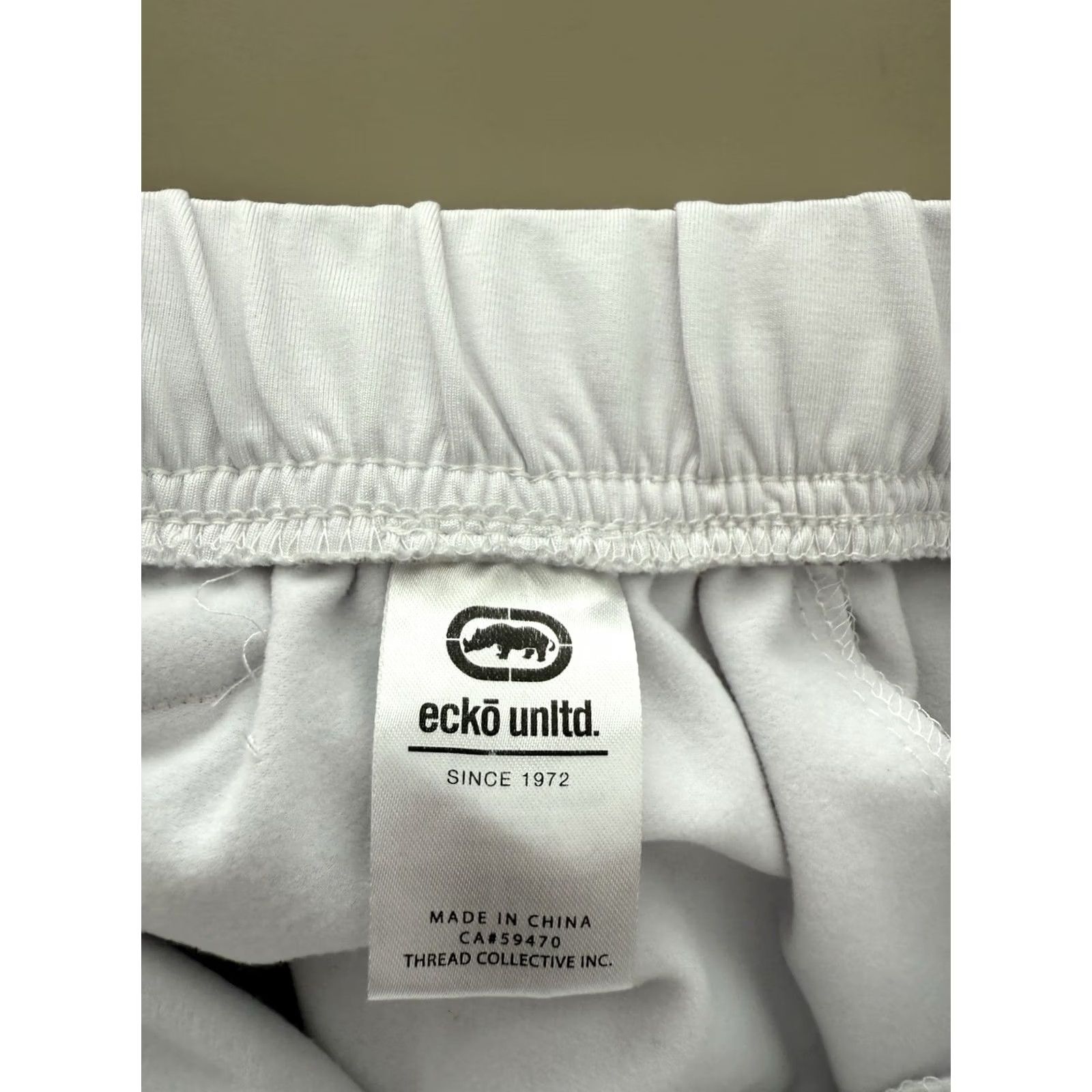 Ecko Unltd. Ecko Unltd Pants Mens Small White Logo Jogger Hip Hop Street Wear Club Jog Gym Size US 29 - 6 Thumbnail