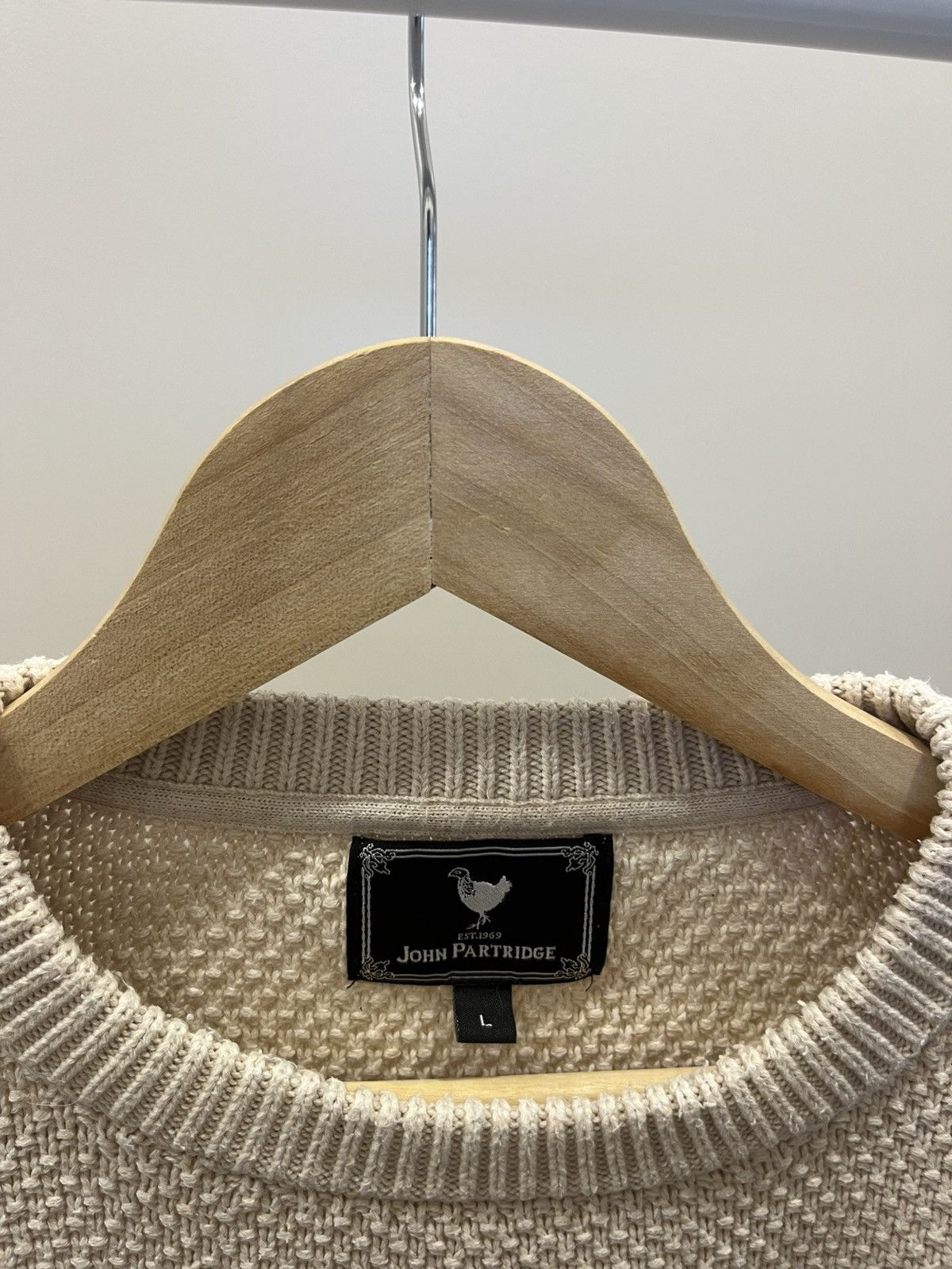 Vintage Vintage John Partridge Sweater Knit Size L Beige Casual Y2K Size US L / EU 52-54 / 3 - 5 Thumbnail