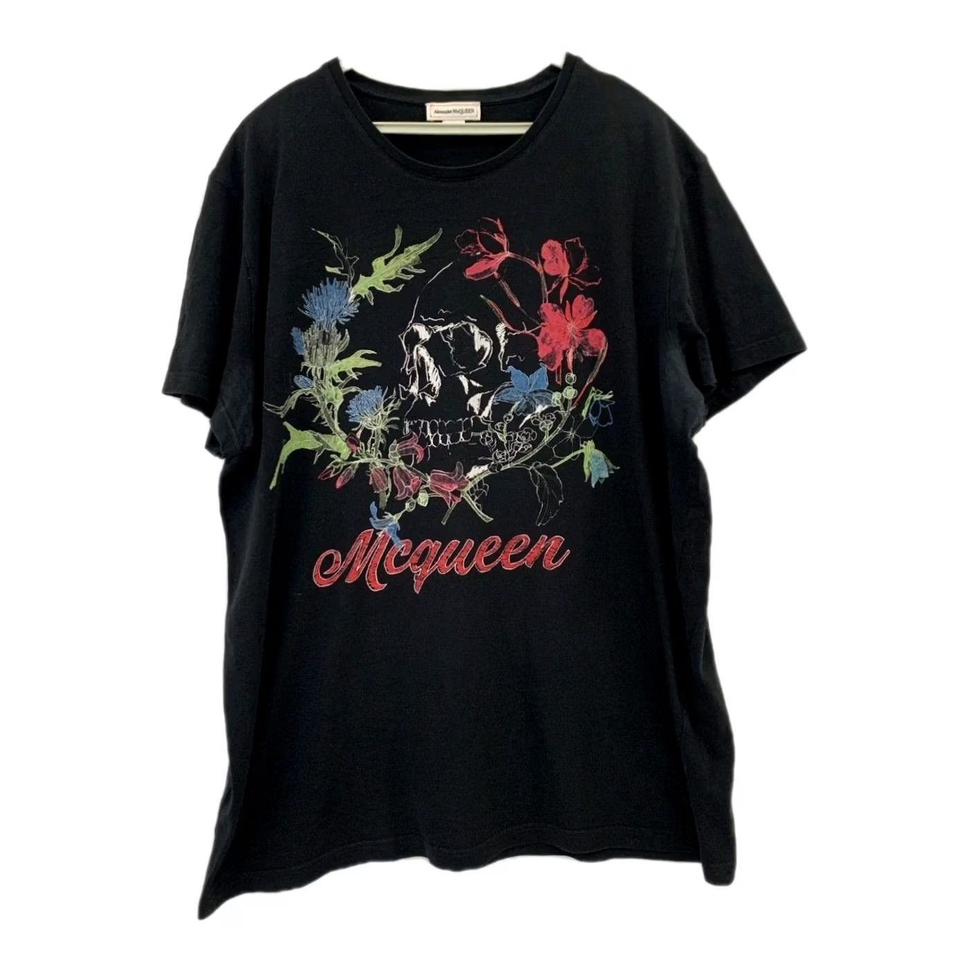 Alexander McQueen Alexander McQueen Floral Skull T-Shirt Black XL Men Graphic T-Shirt Made in Italy Authentic Size US XL / EU 56 / 4 - 2 Thumbnail