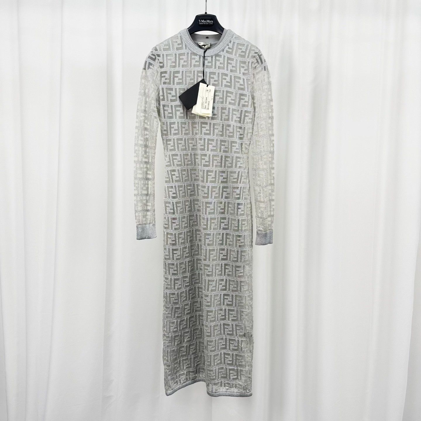 Fendi Fendi Full FF Print Double-Layer Dress Size M / US 6-8 / IT 42-44 - 1 Thumbnail