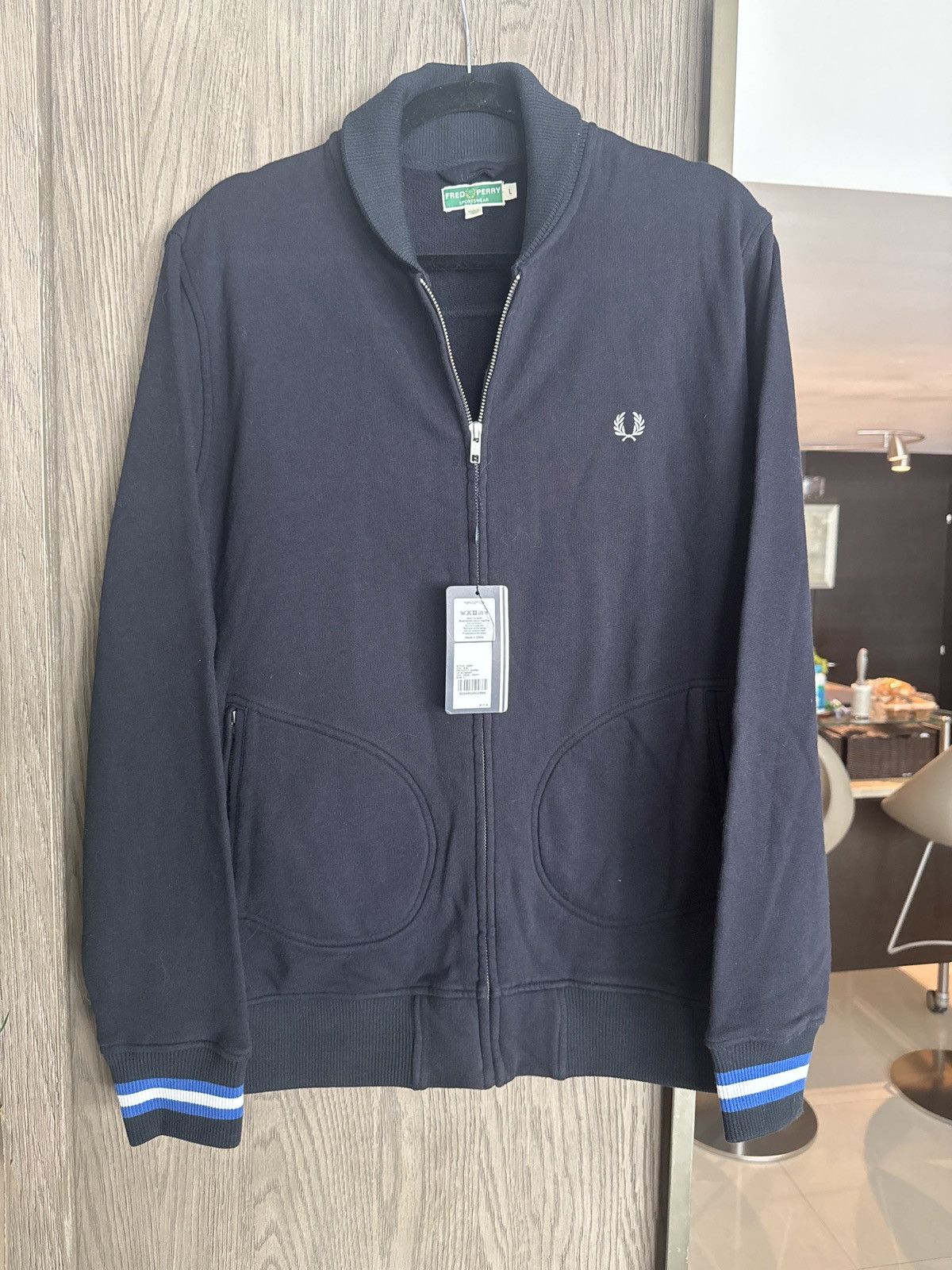 Fred Perry Vintage Fred Perry Warm Up Bomber Sweater Jacket Size US L / EU 52-54 / 3 - 1 Thumbnail