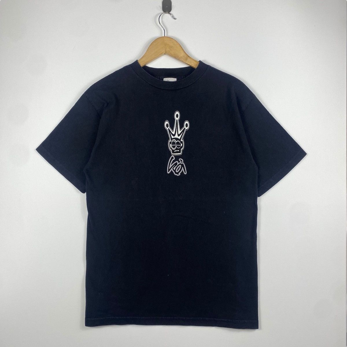 Kings Of Indigo × Vintage Vintage 90's KOI Graphic Streetwear Skate Brand Tee Shirt Size US L / EU 52-54 / 3 - 5 Thumbnail