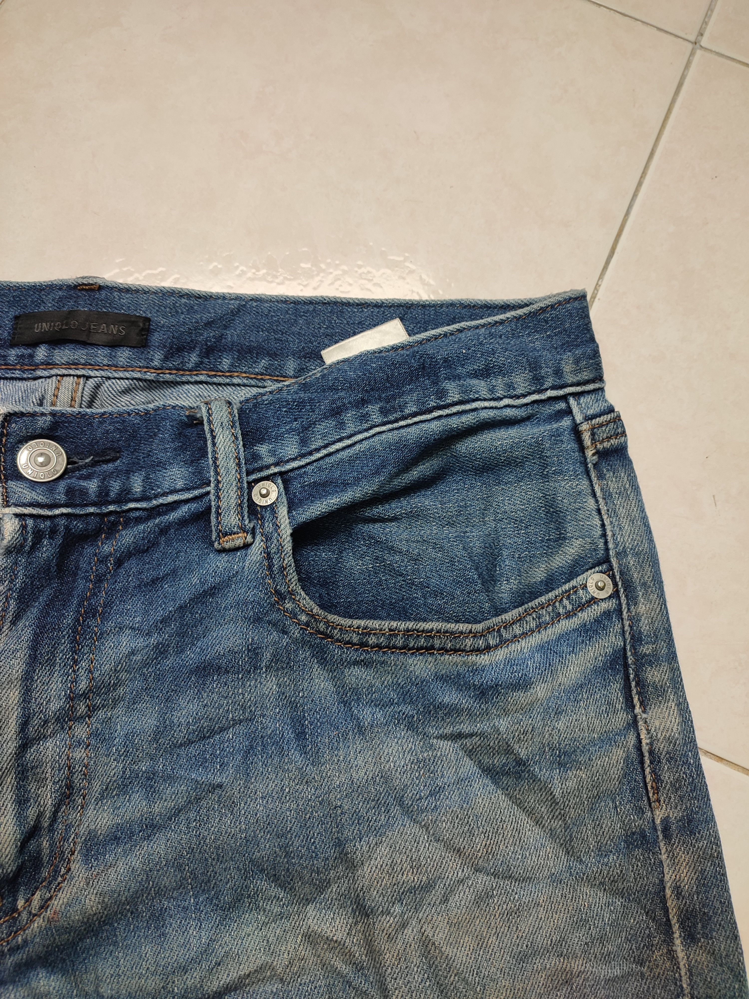 Uniqlo Crazy Vintage Uniqlo Distressed Jeans Size US 33 - 5 Thumbnail