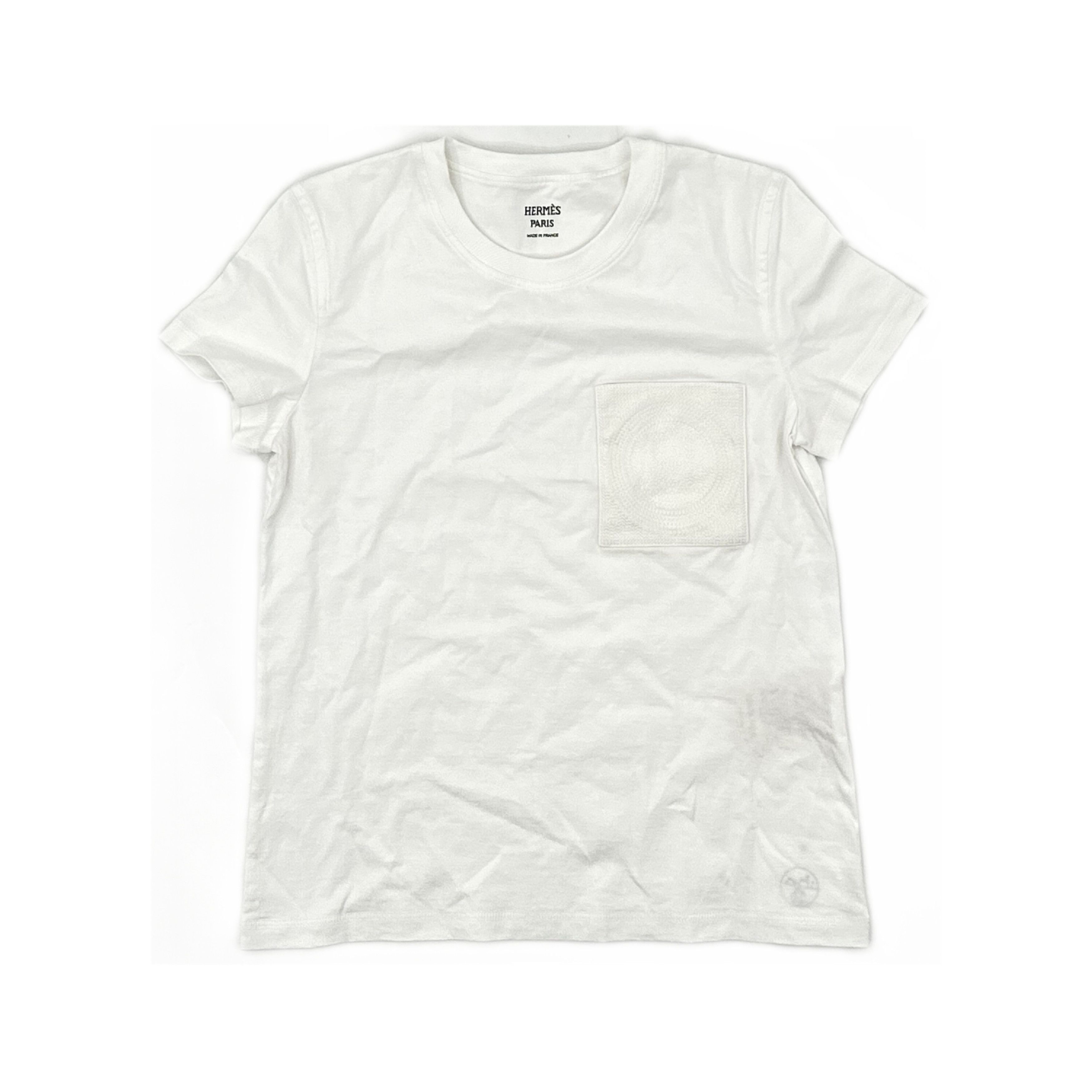 Hermes Hermes Embroidered Pocket T-Shirt Size 34 Size XS / US 0-2 / IT 36-38 - 1 Thumbnail