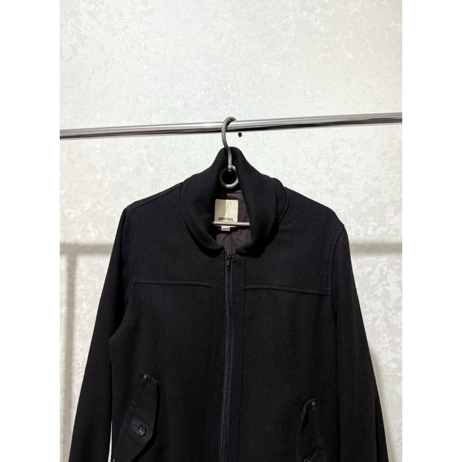 Diesel VINTAGE Diesel Men’s Wool Bomber Jacket Y2K Black Zip Up M Jacket Mens Bomber 90s Diesel Wool Jacket Zip Button Snap Pockets Full Zip Lightweight Size US M / EU 48-50 / 2 - 3 Thumbnail