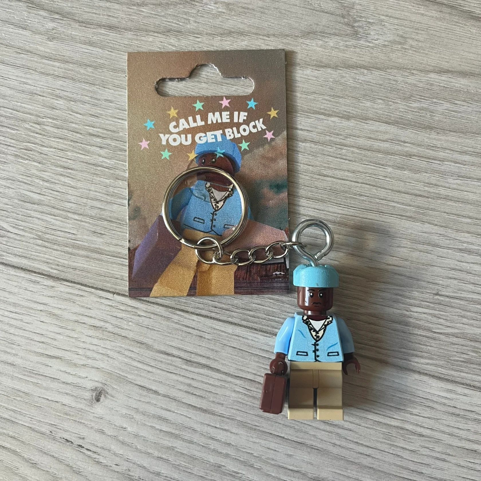LEGO Lego Tyler, the Creator “Call Me If You Get Block” Keychain Size ONE SIZE - 2 Thumbnail
